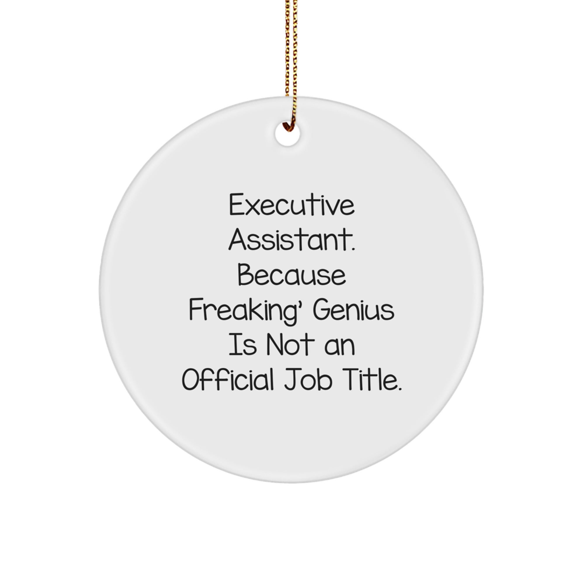 Executive Assistant Keepsake Christmas Ornament for Him Gift