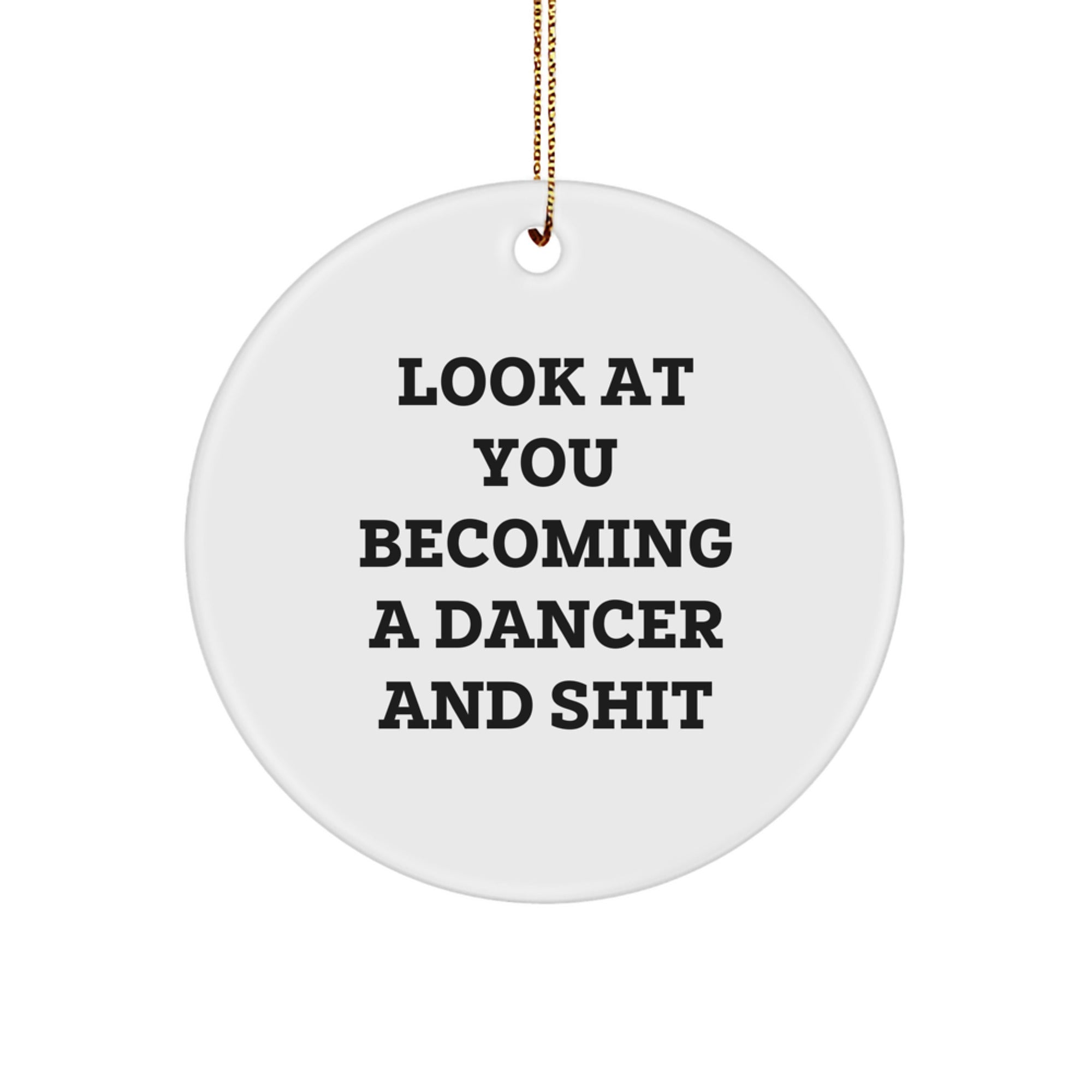 Dancer Circle Ornament Idea for Coworkers Surprise Christmas Gift