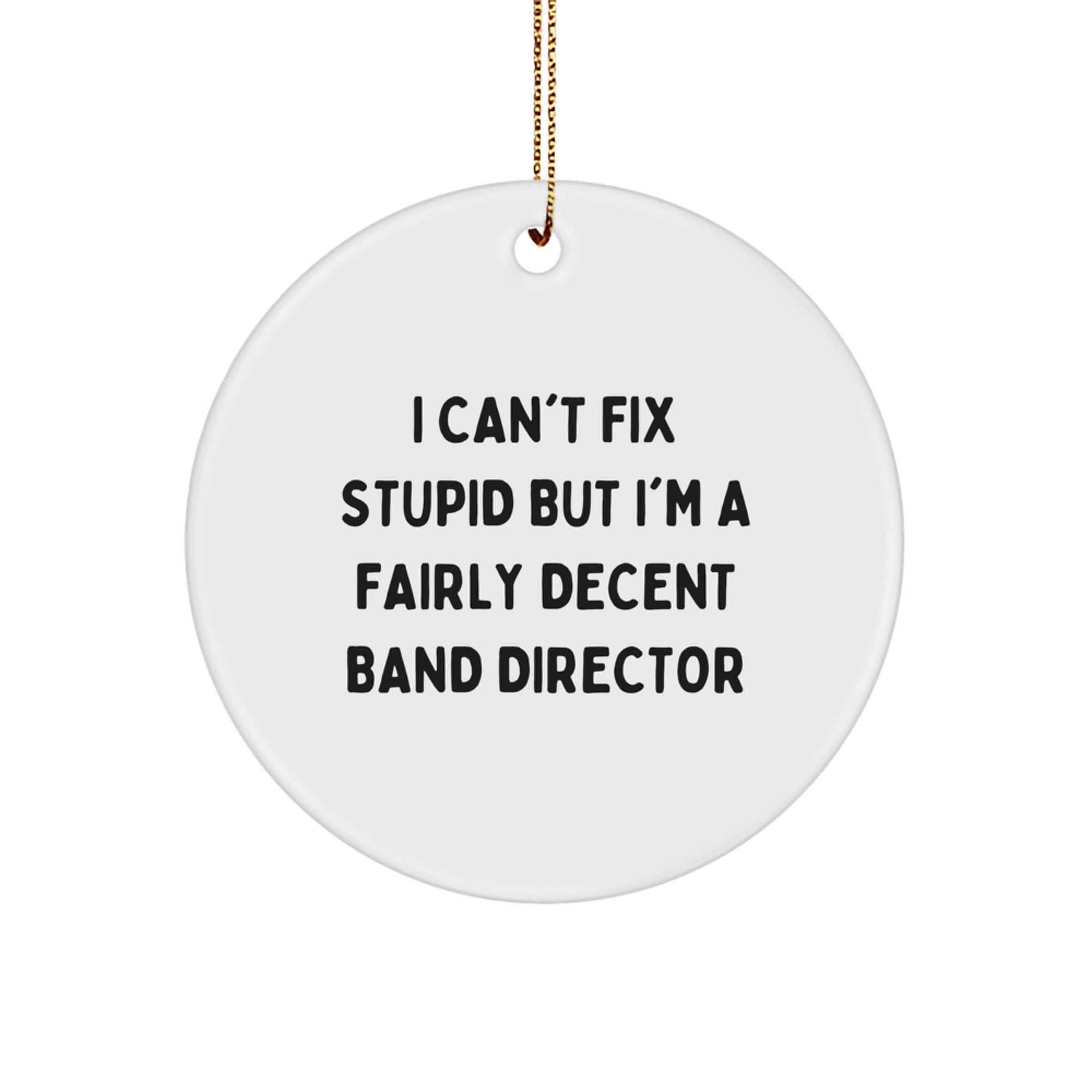Christmas Ornament Gift for Teens A Funny Band Director Keepsake