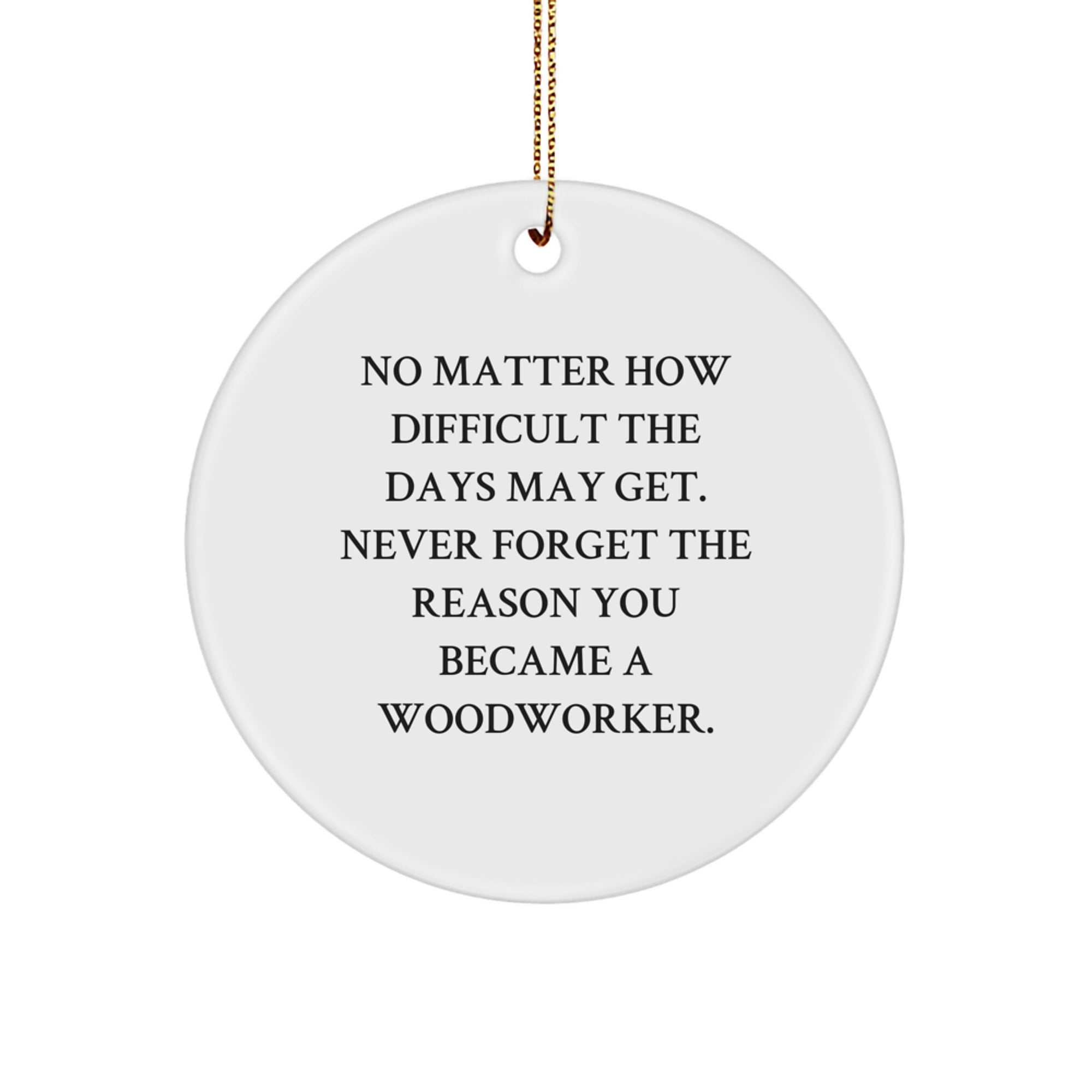 Christmas Gift Inspiring Woodworker Christmas Ornament for Her Present