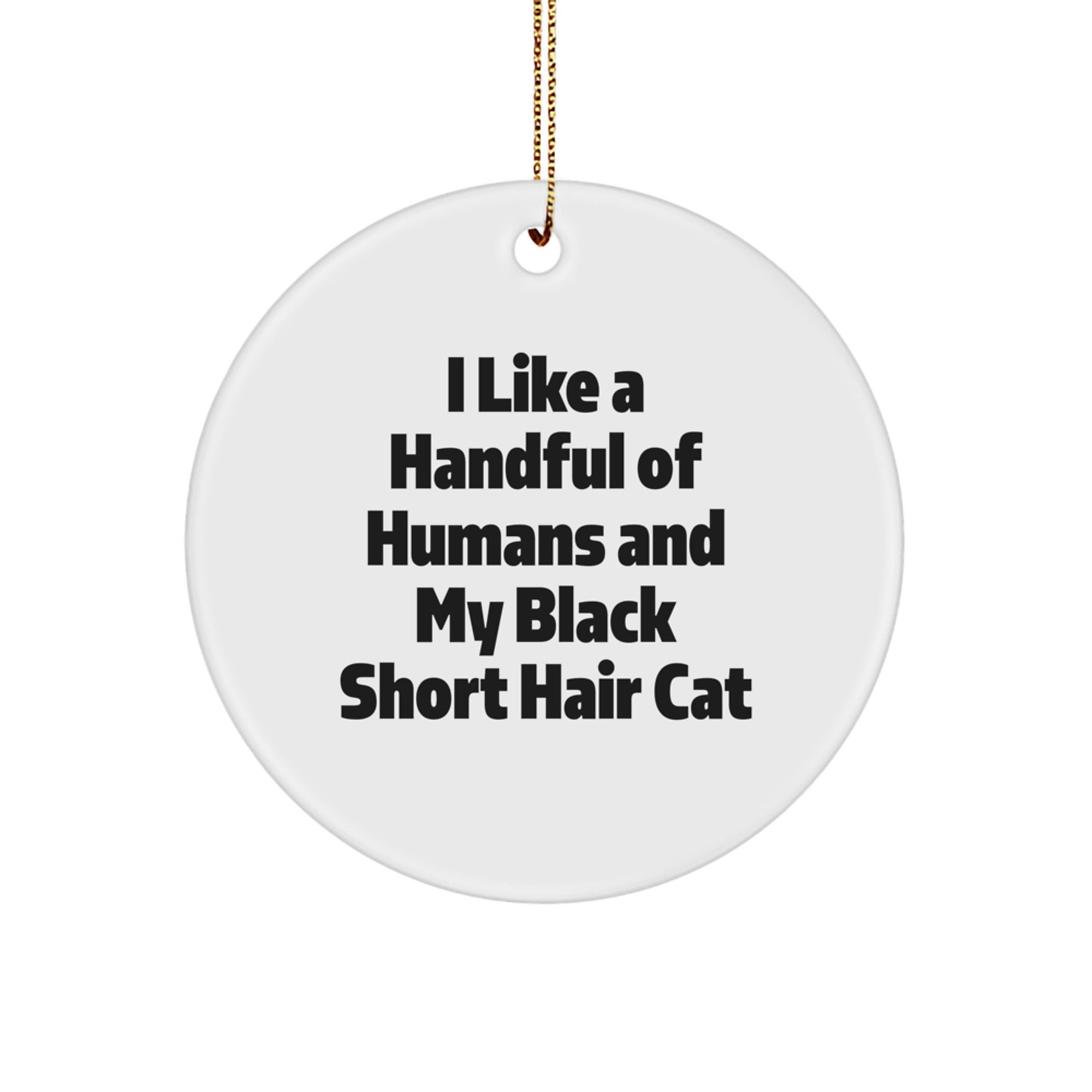 Funny Black Short Hair Cat Gifts from Women to Friends and Family for Christmas