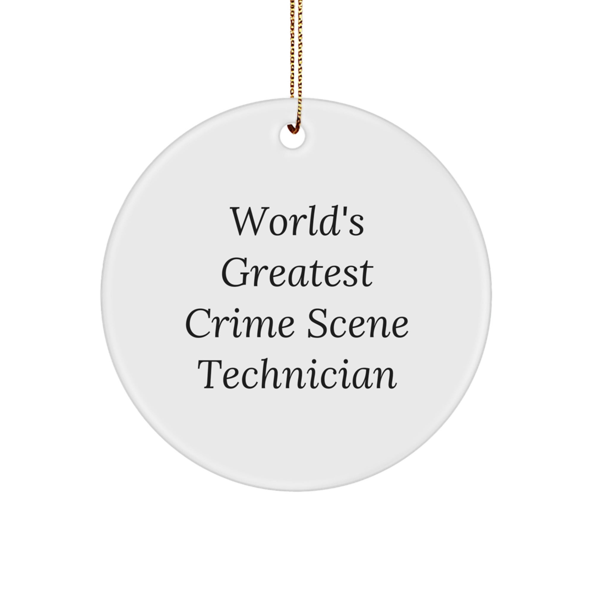 Hilarious Christmas Ornament Gift for Roommates - World's Greatest Crime