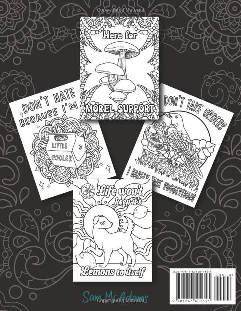 This Is Fine Everything Is Fine Adult Coloring Book: Funny Stress Relief Office & School Life Snarky Dumpster Fire for Friends, Coworkers, Boss, ... for Teens & Adults (Maybe Swearing Will Help)