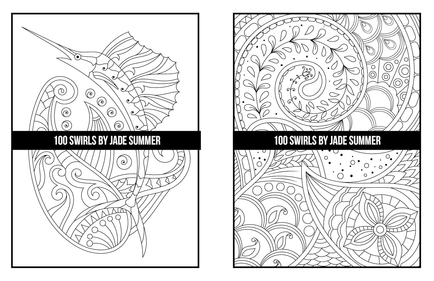 100 Swirls Coloring Book: for Adults with Fun, Easy, and Relaxing Designs