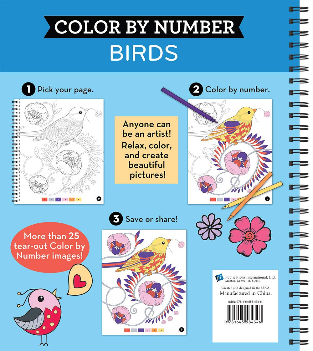 Brain Games - Color by Number: Birds