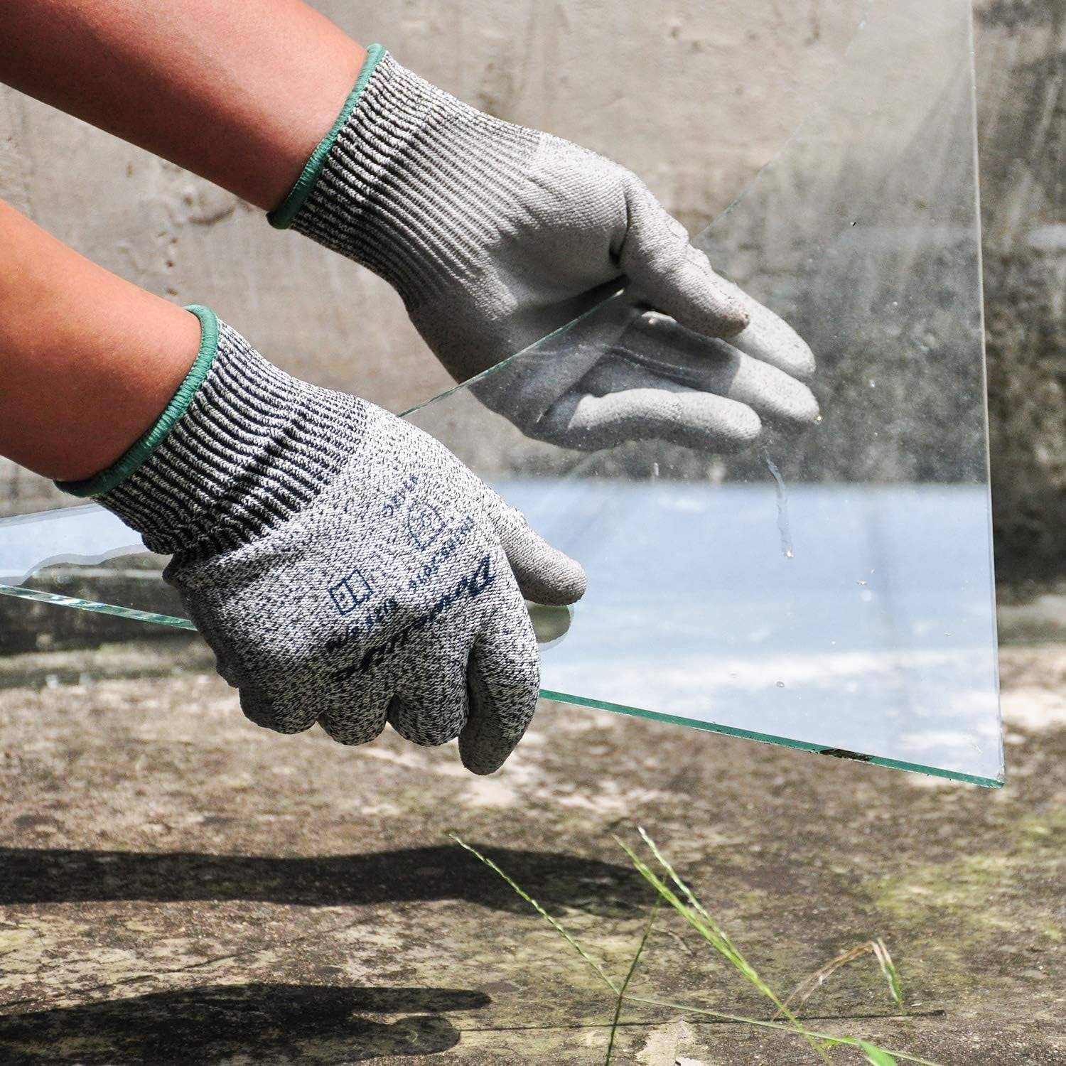 Dowellife Work Gloves - Cut Resistant, Comfortable Gardening & Flexible Fishing Gloves (Small, Grey)