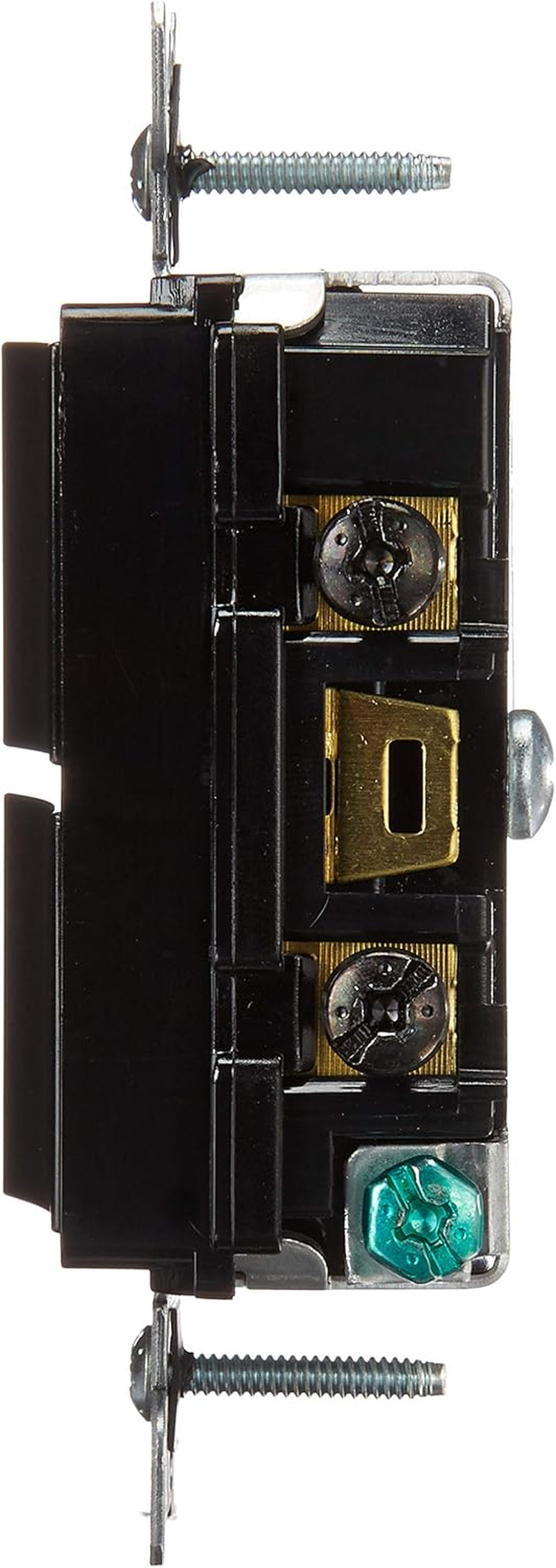 Leviton 5634-E 15 Amp, 120/277 Volt, Decora Single-Pole, AC Combination Switch, Commercial Grade, Grounding, Black