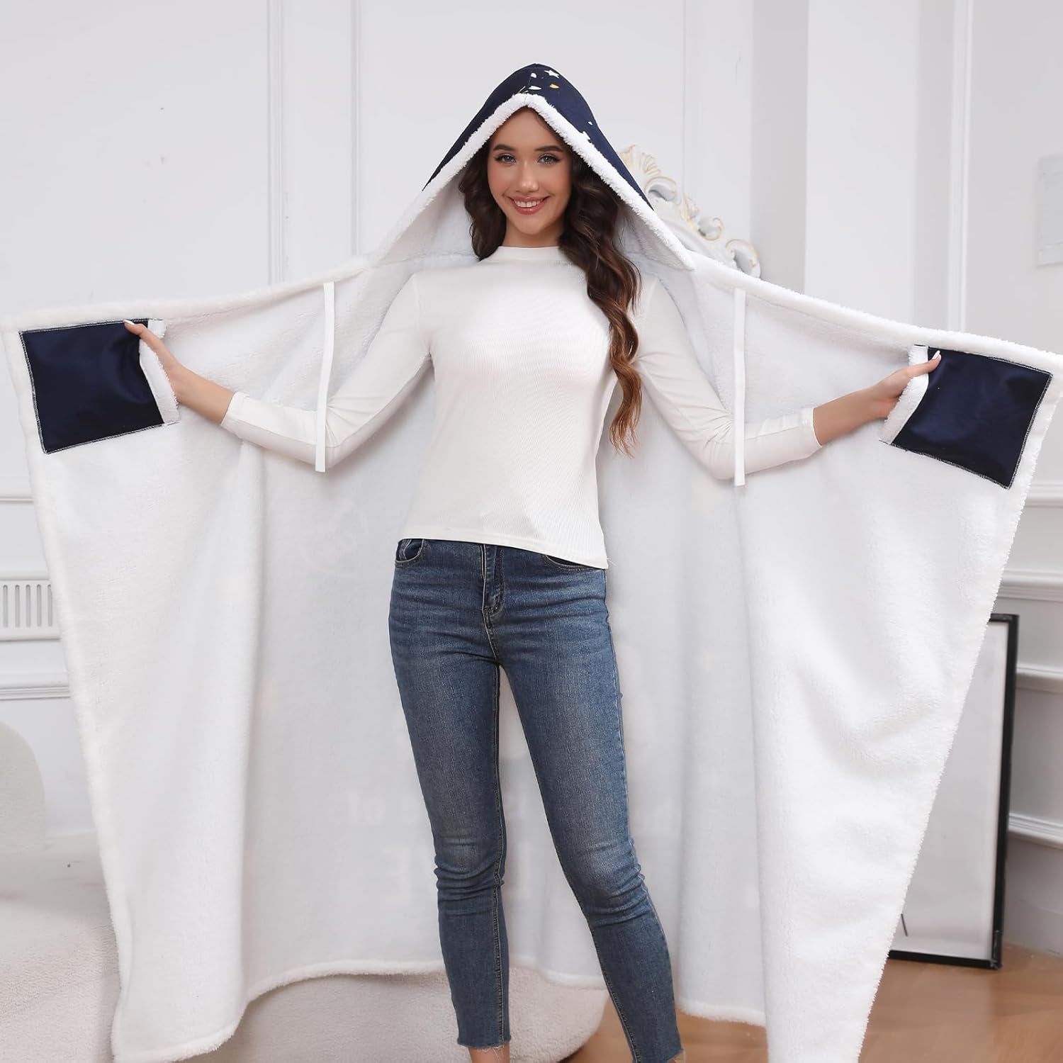 Mothers Day Blanket Gifts for Mom, Birthday Gifts for Mom from Daughter Son, Mama Blanket Hoodie