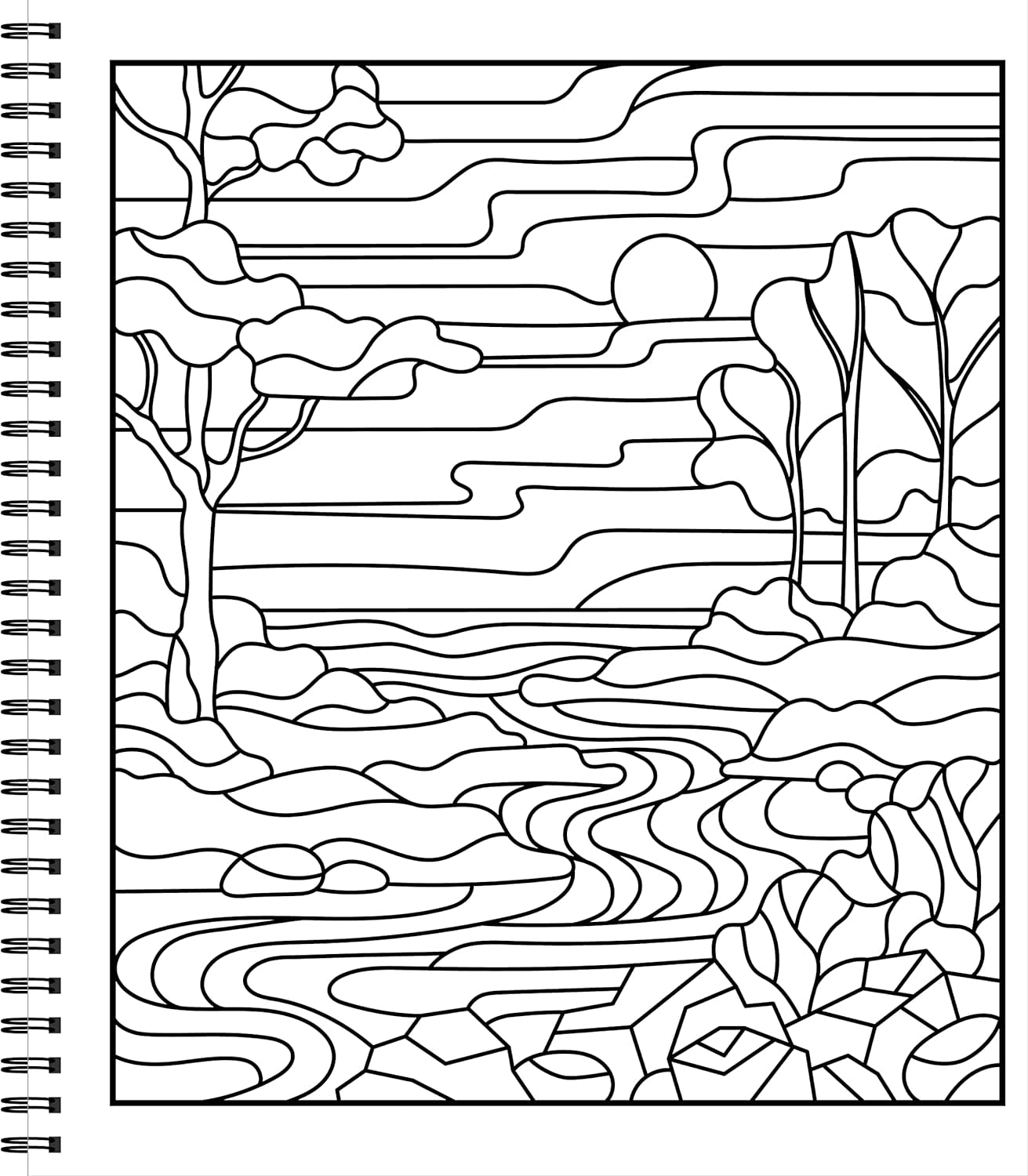 Color & Frame - 3 Books in 1 - Birds, Landscapes, Gardens (Adult Coloring Book - 79 Images to Color)