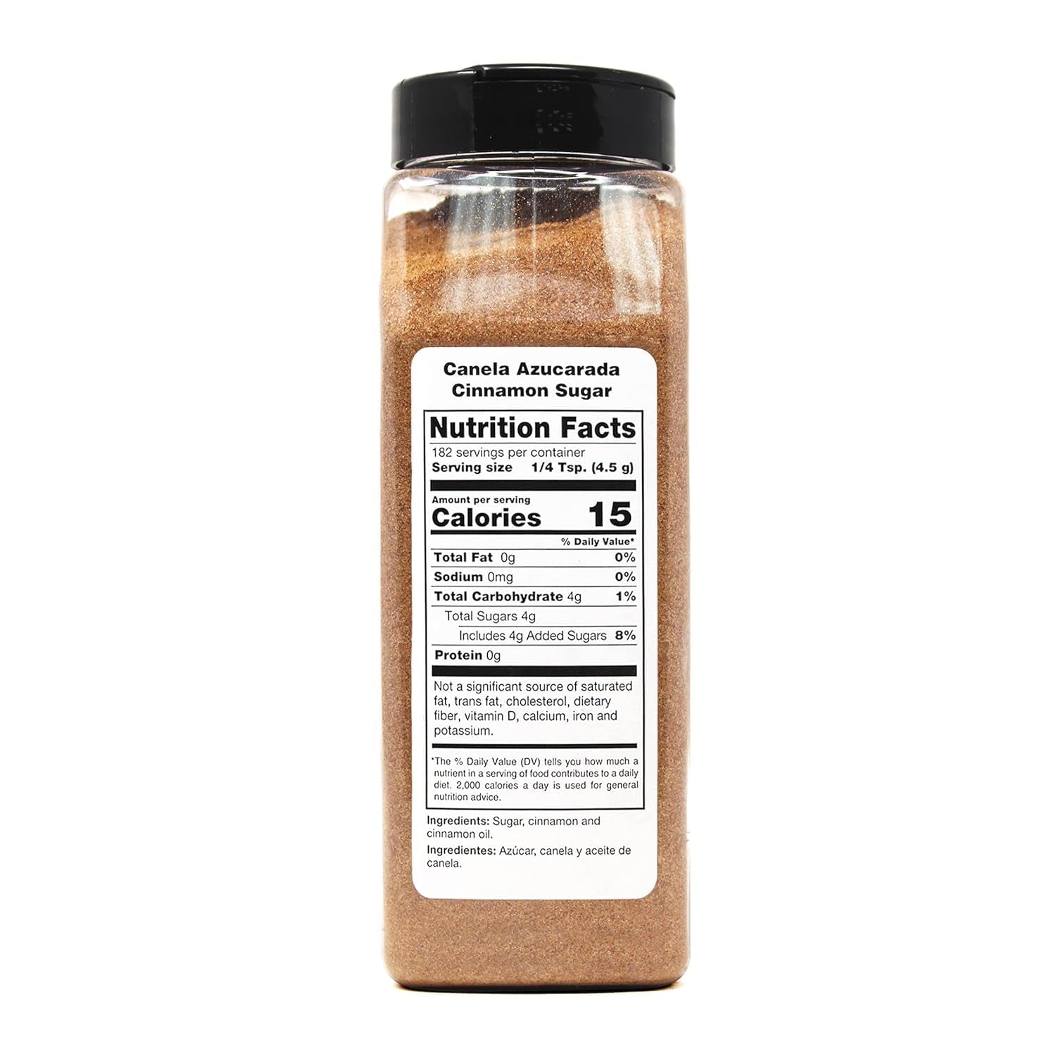 Cinnamon Sugar, 29 Oz – Sweet Blend of Cane Sugar and Ground Cinnamon, All Purpose Topping for Baking, Coffee, Desserts, Gluten Free