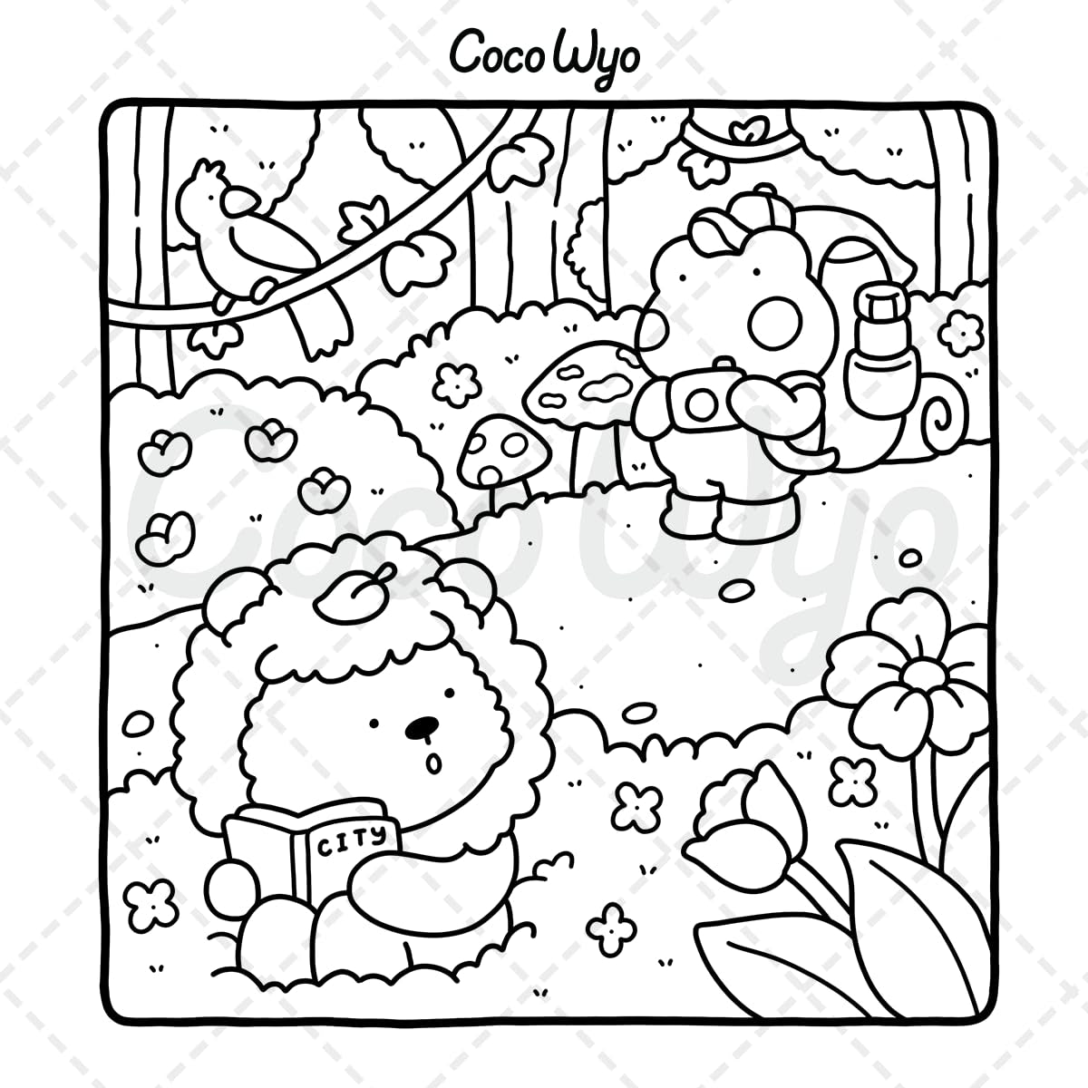 Little Cuddles: Coloring Book for Adults and Teens Featuring Cute Animal Friends for Relaxation