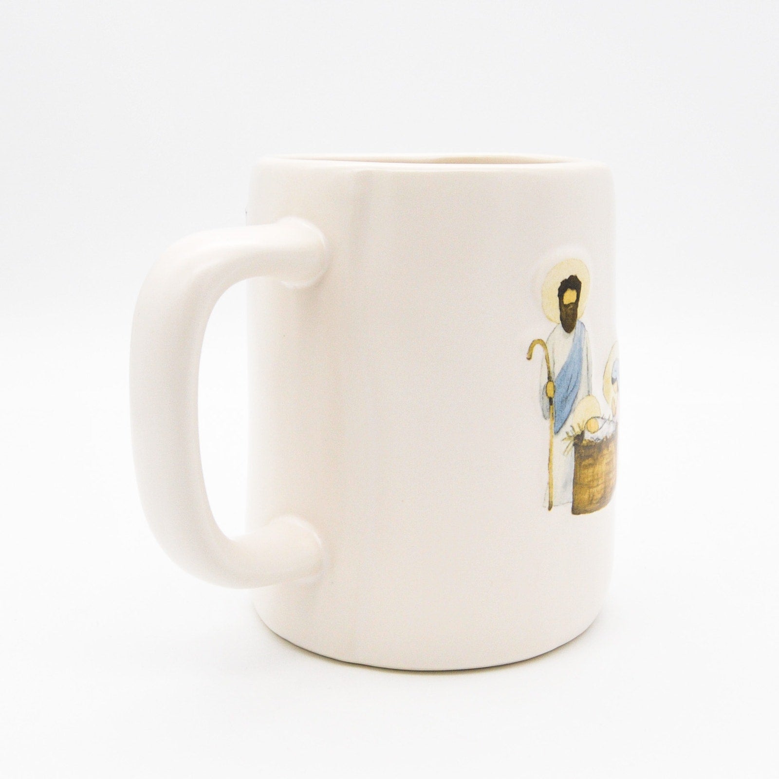 Rae Dunn Nativity Mug, Joy To The World 16oz Ceramic Christmas Coffee Cup