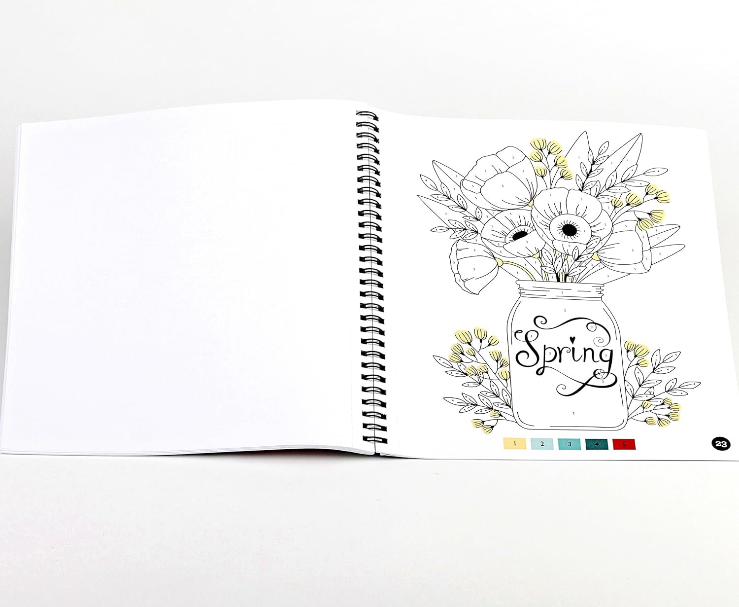 Brain Games - Color by Number: Stress-Free Coloring (Green)