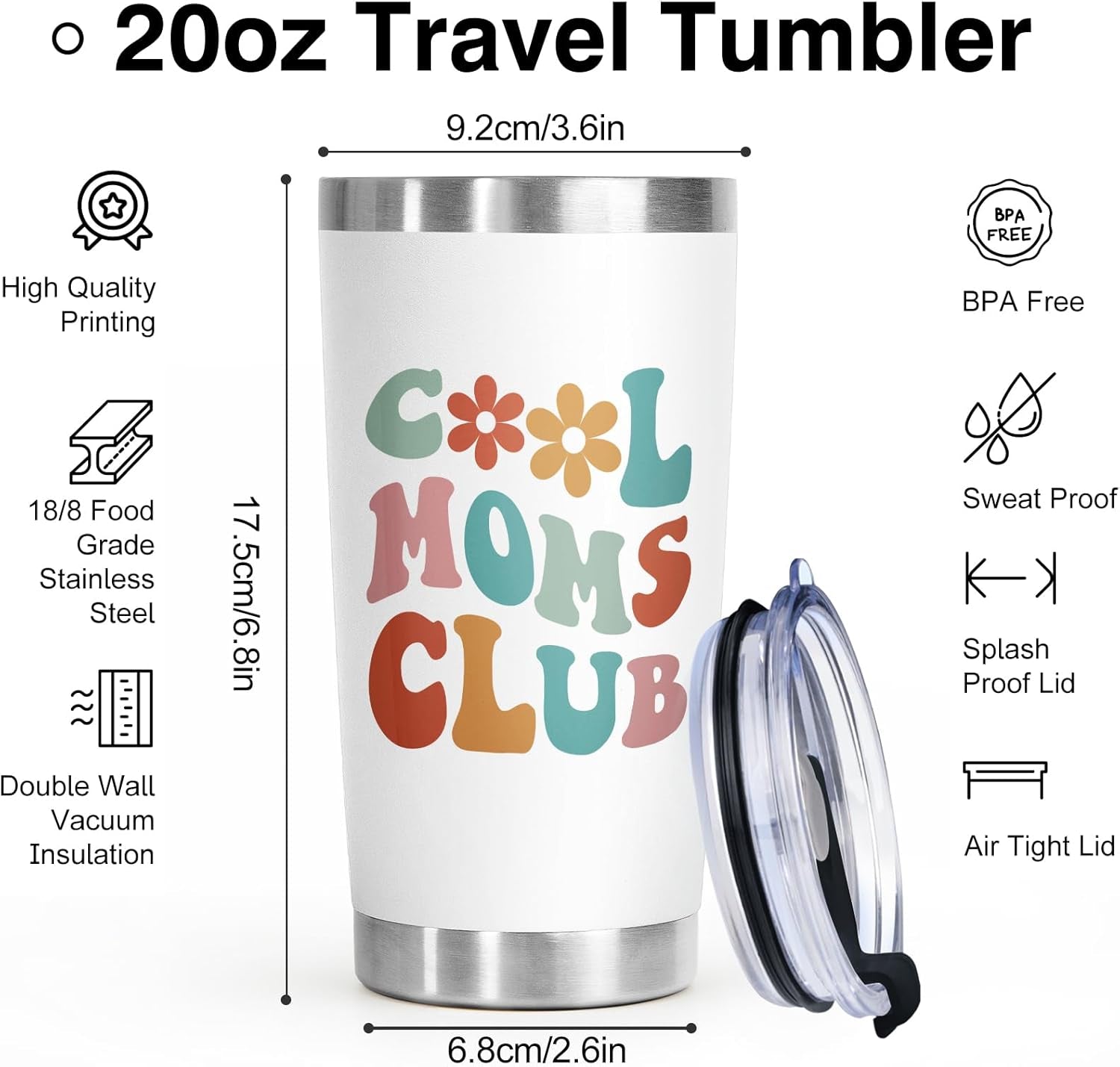Mothers Day Mom Gifts Tumbler 20 Oz, Moms Birthday Gifts from Daughter Son, New Mom First Time Gift, Pregnancy Postpartum Gift for Women, Expecting Moms Christmas Coffee Cup