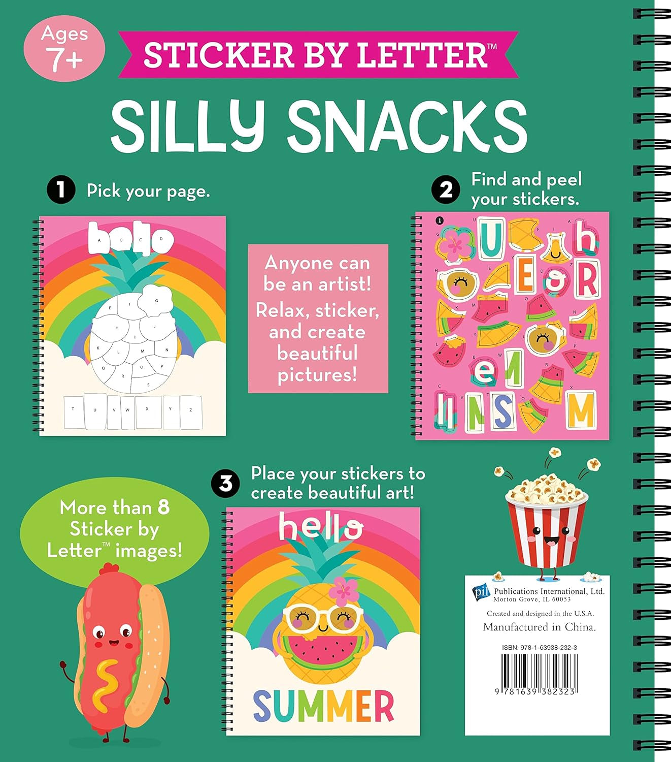 Brain Games - Sticker by Letter: Silly Snacks