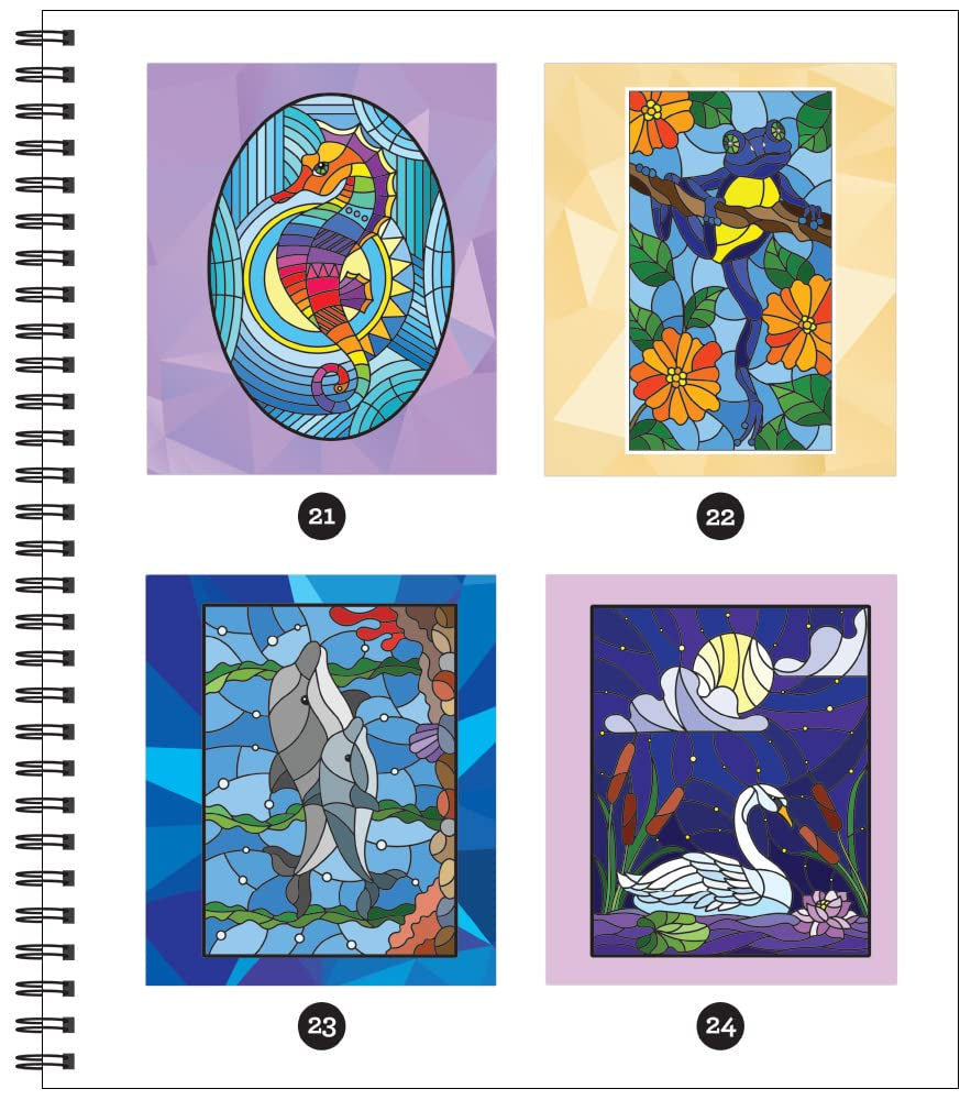 Brain Games - Sticker by Number: Mosaic Animals (28 Images to Sticker)