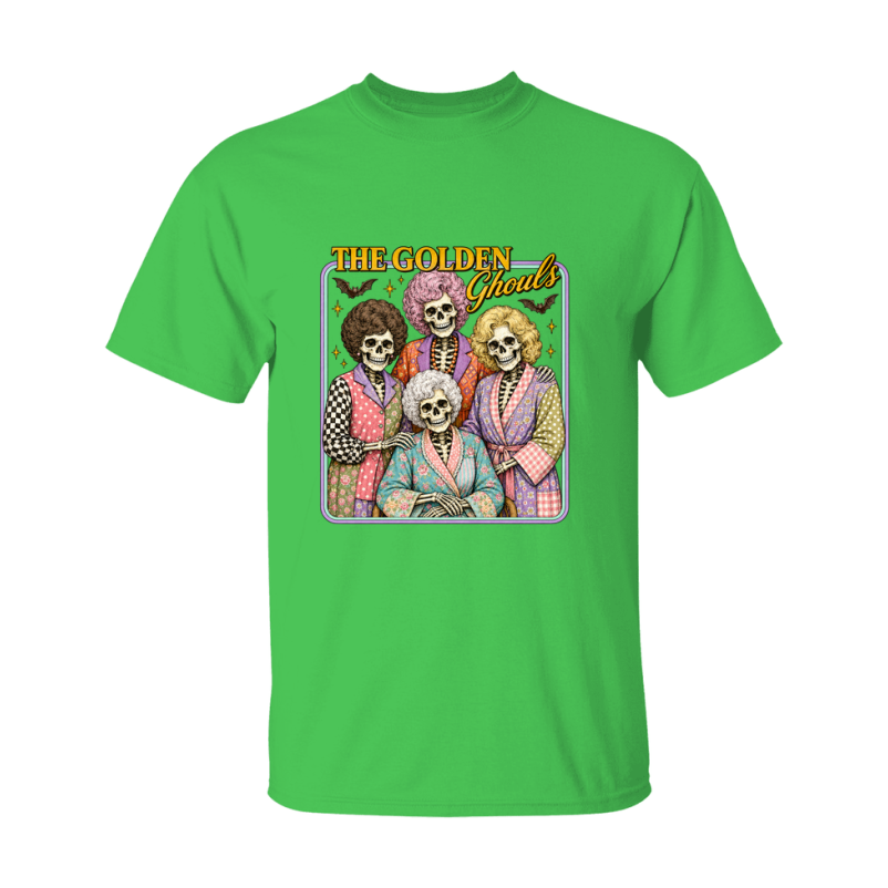 The Golden Ghouls Shirt - Halloween Graphic Tee, Spooky Season T-Shirt