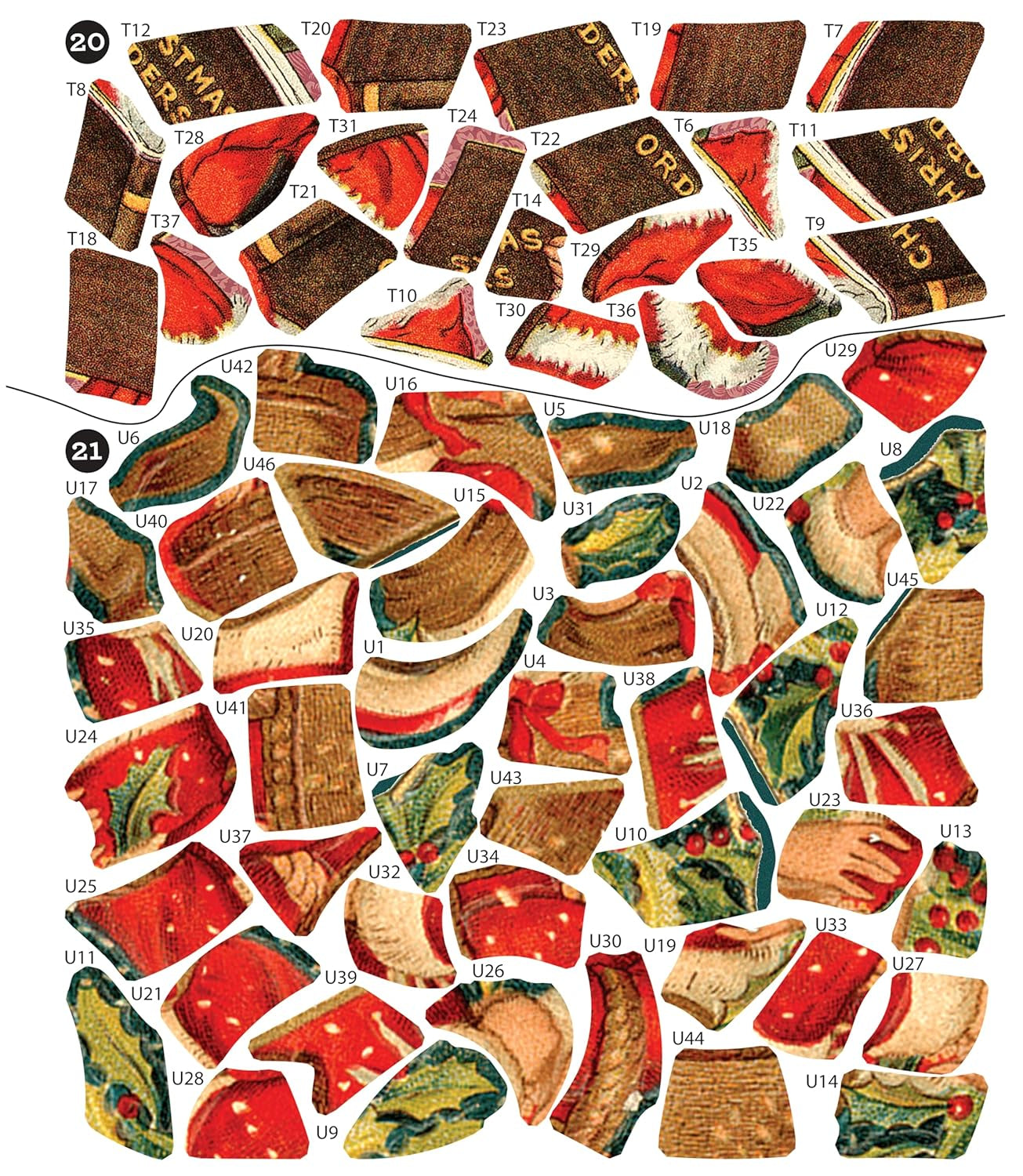 Brain Games - Sticker by Number - Vintage: Christmas (28 Images to Sticker)