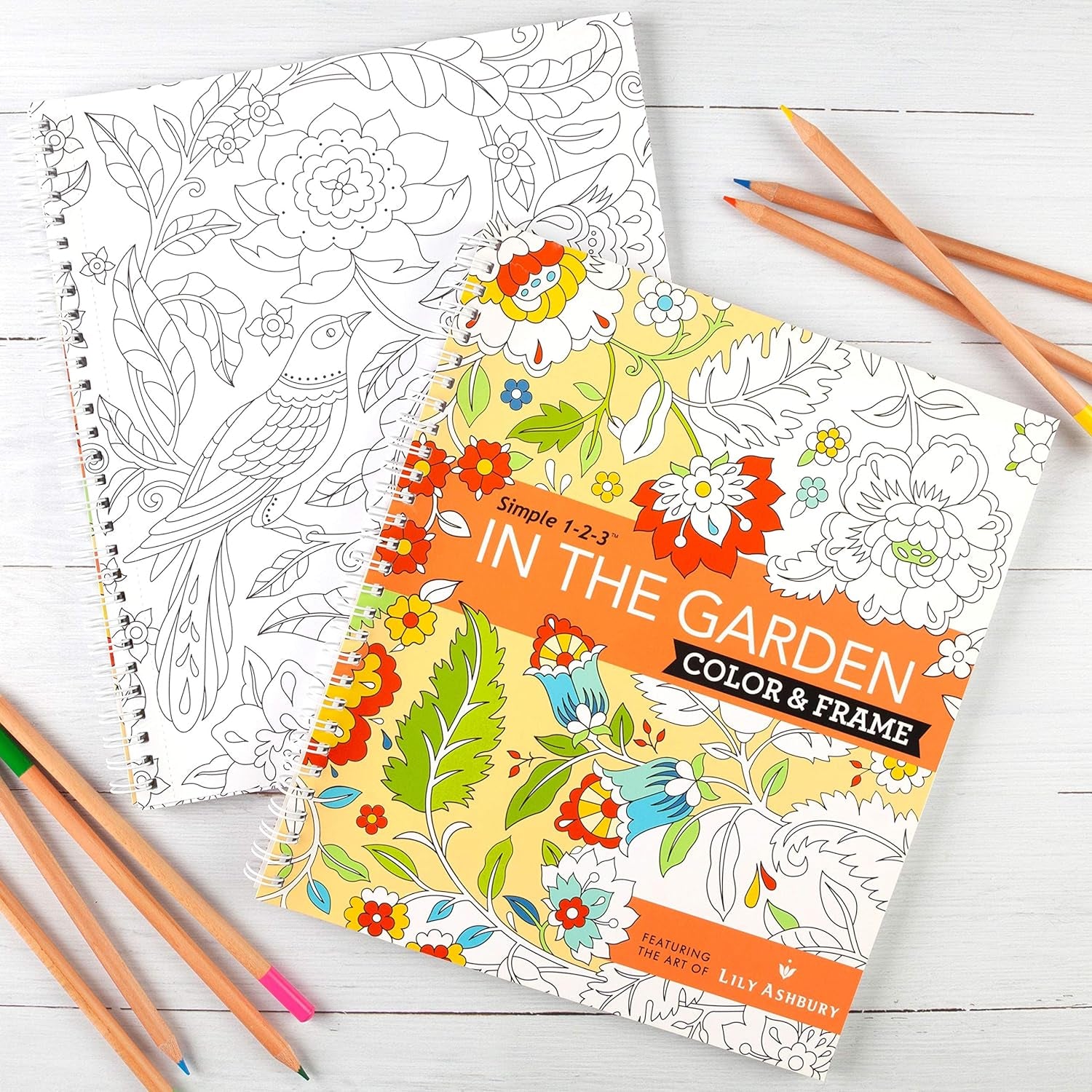 Color & Frame - in the Garden (Adult Coloring Book)