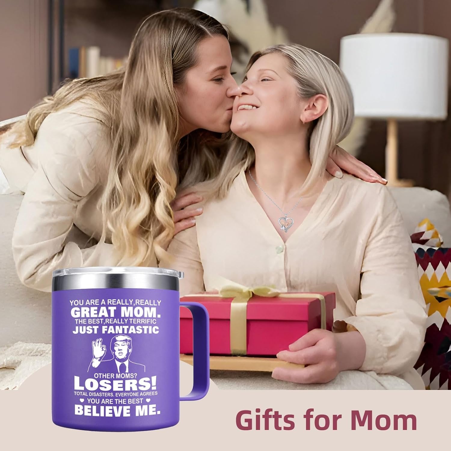 Mothers Day Mom Gifts from Daughter Son - You'Re a Really Great Moms Coffee Mug - Christmas Birthday Gifts for Mom Mother Women Wife (14OZ Purple)