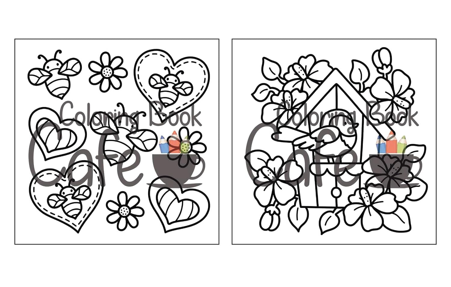 Cozy Spring: Cute Coloring Book for Adults & Teens with Easy and Bold Spring Inspired Designs (Bold and Easy Coloring Books)