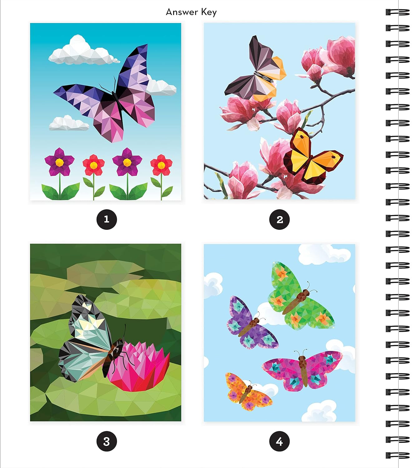 Brain Games - Sticker by Number: Butterflies - 2 Books in 1 (42 Images to Sticker)