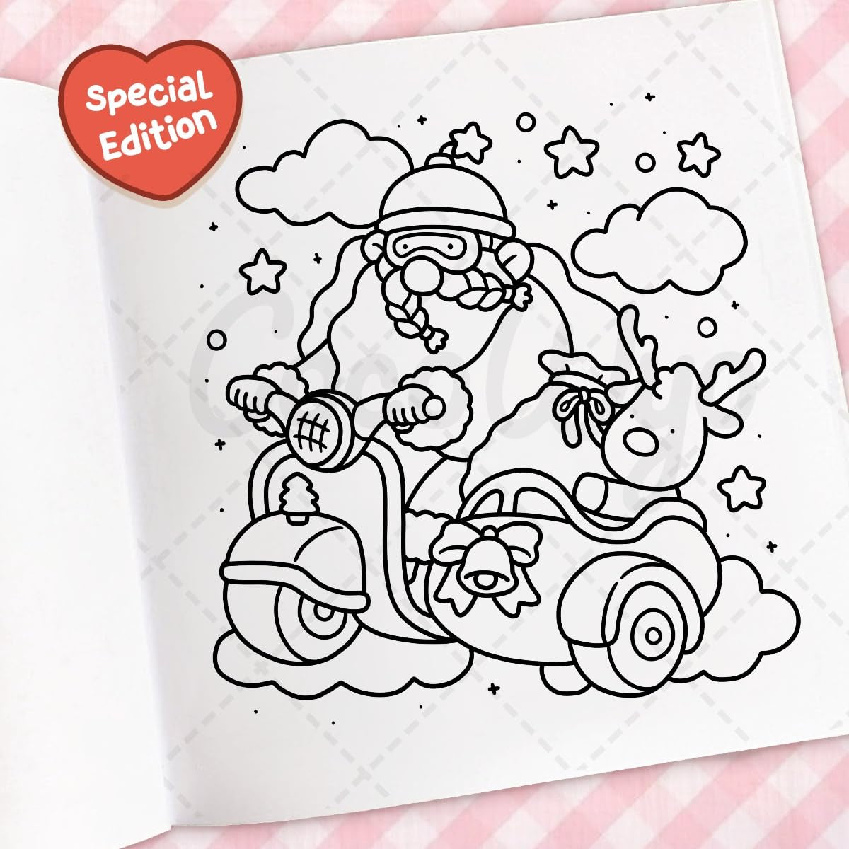 Cozy Christmas: Coloring Book for Adults and Kids (Cozy Spaces Coloring)