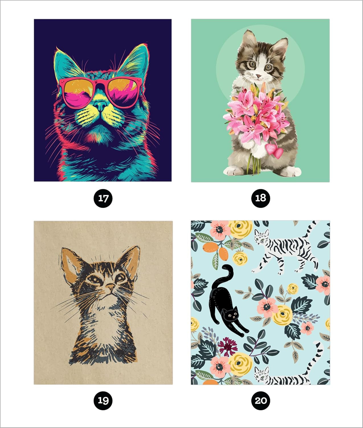 Brain Games - Sticker by Number: Cats (28 Images to Sticker) (Volume 2)