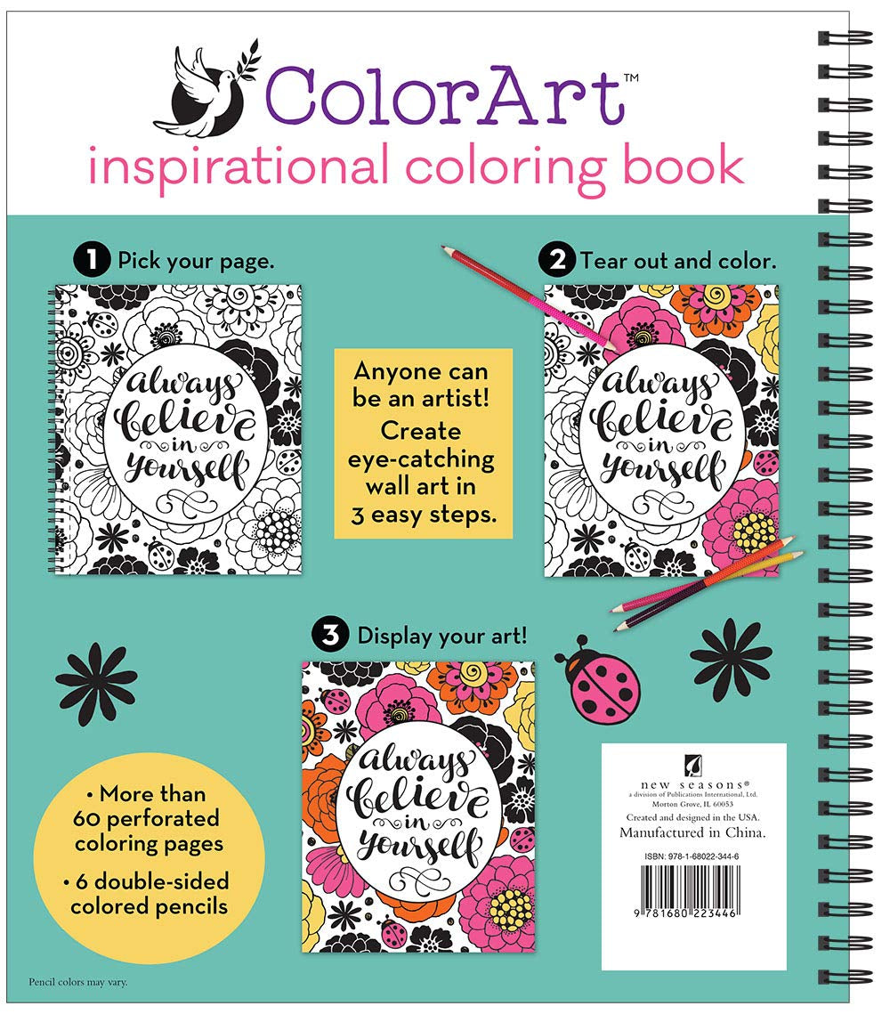 Colorart: Inspirational Coloring Book with Colored Pencils