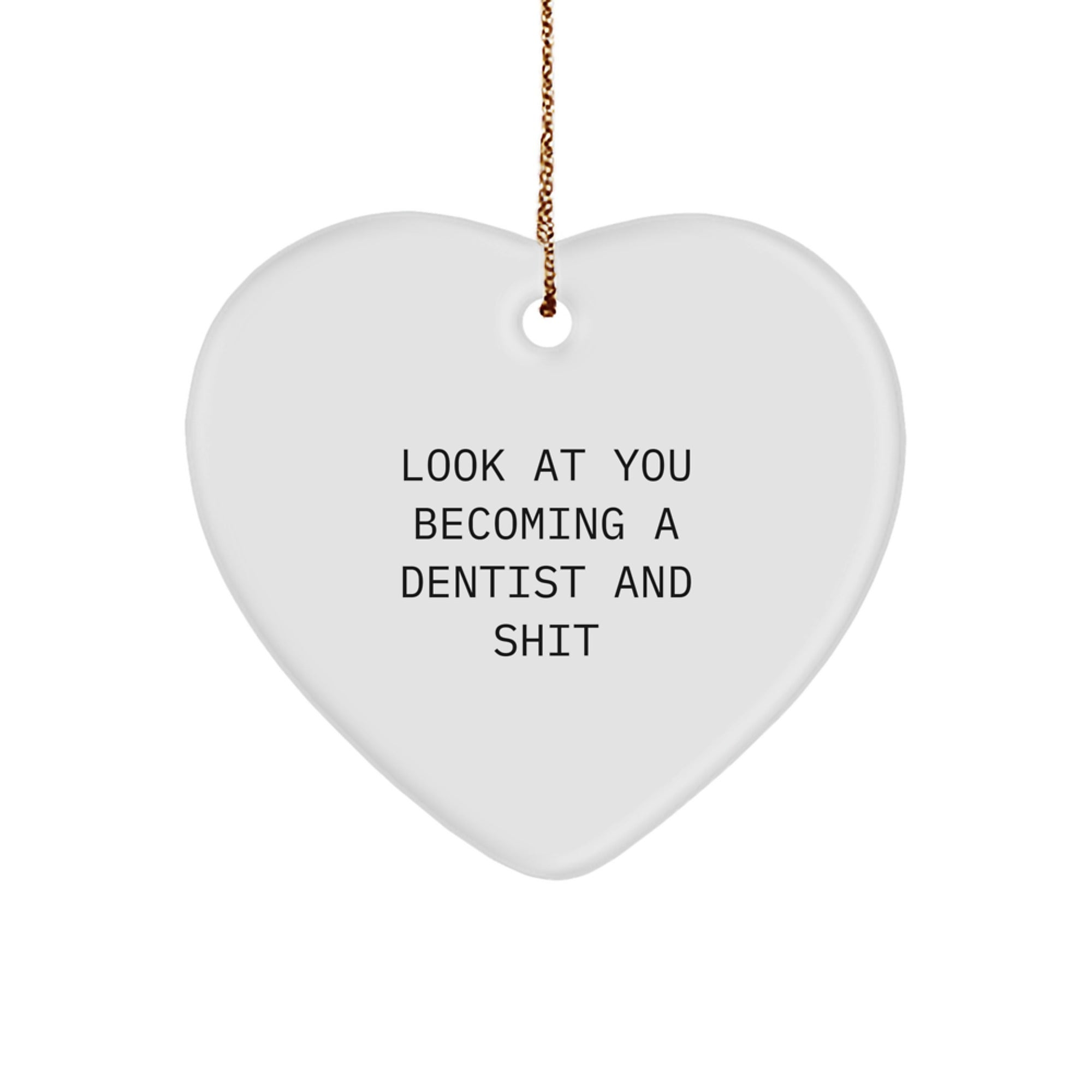 Christmas Gift Heartfelt Dentist Christmas Ornament for Her Present