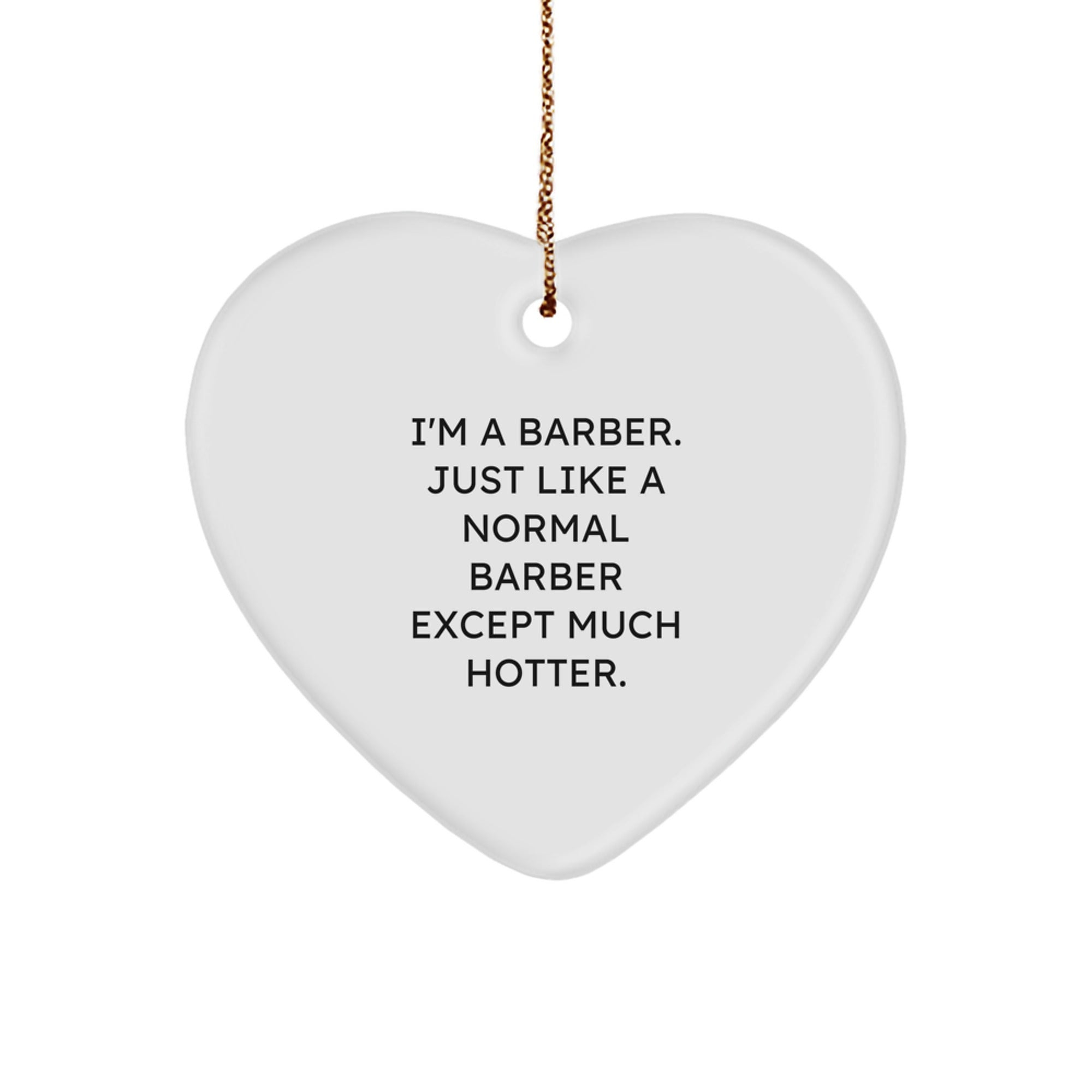 Barber Christmas Ornament Gift A Playfully Hot Holiday Keepsake for Kids