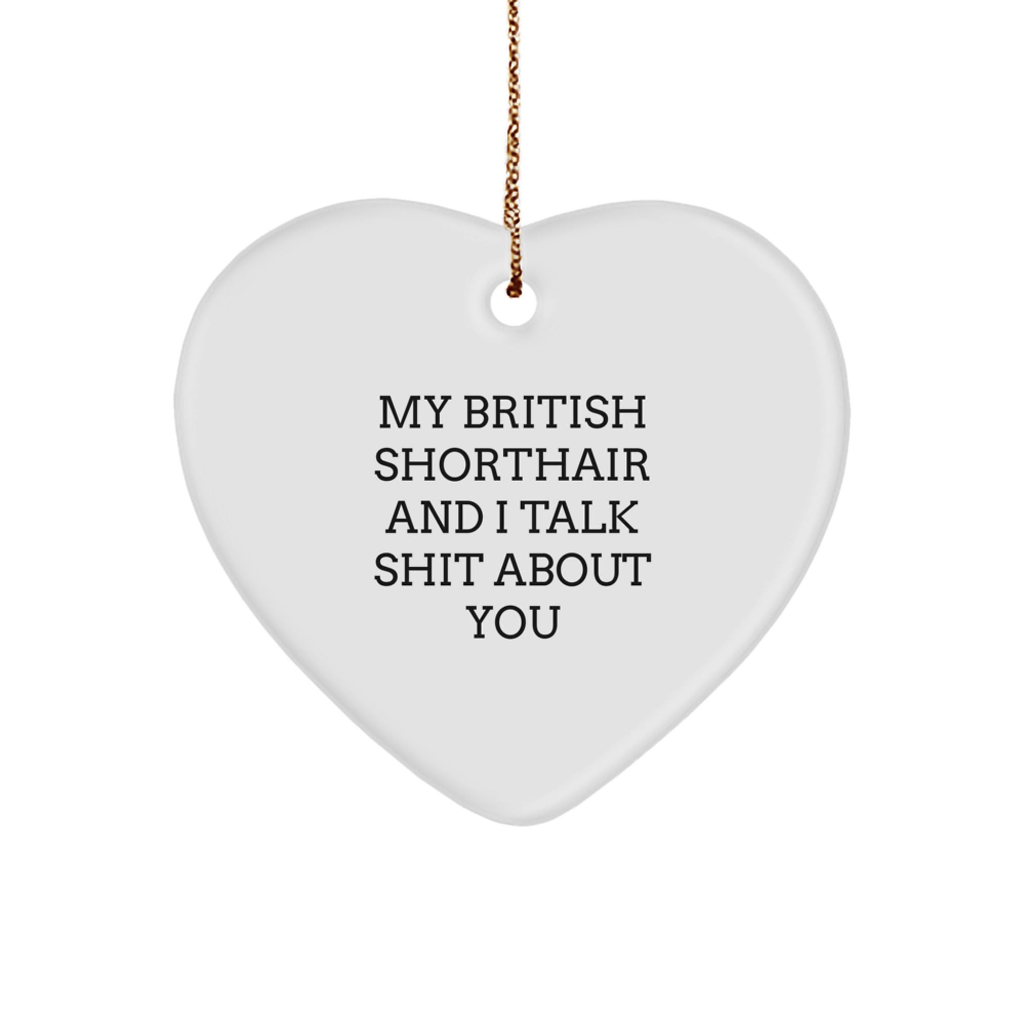 British Shorthair Keepsake Christmas Ornament for Him Gift