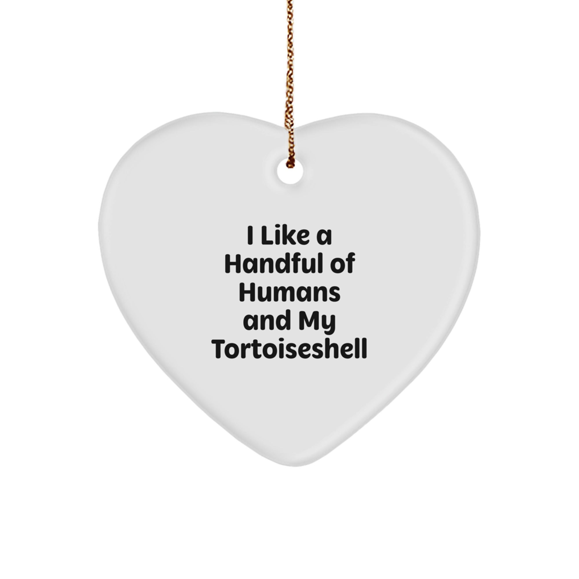Funny Tortoiseshell Cat Gifts from Friends, Heart Ornament for Women, Christmas Unique Gifts