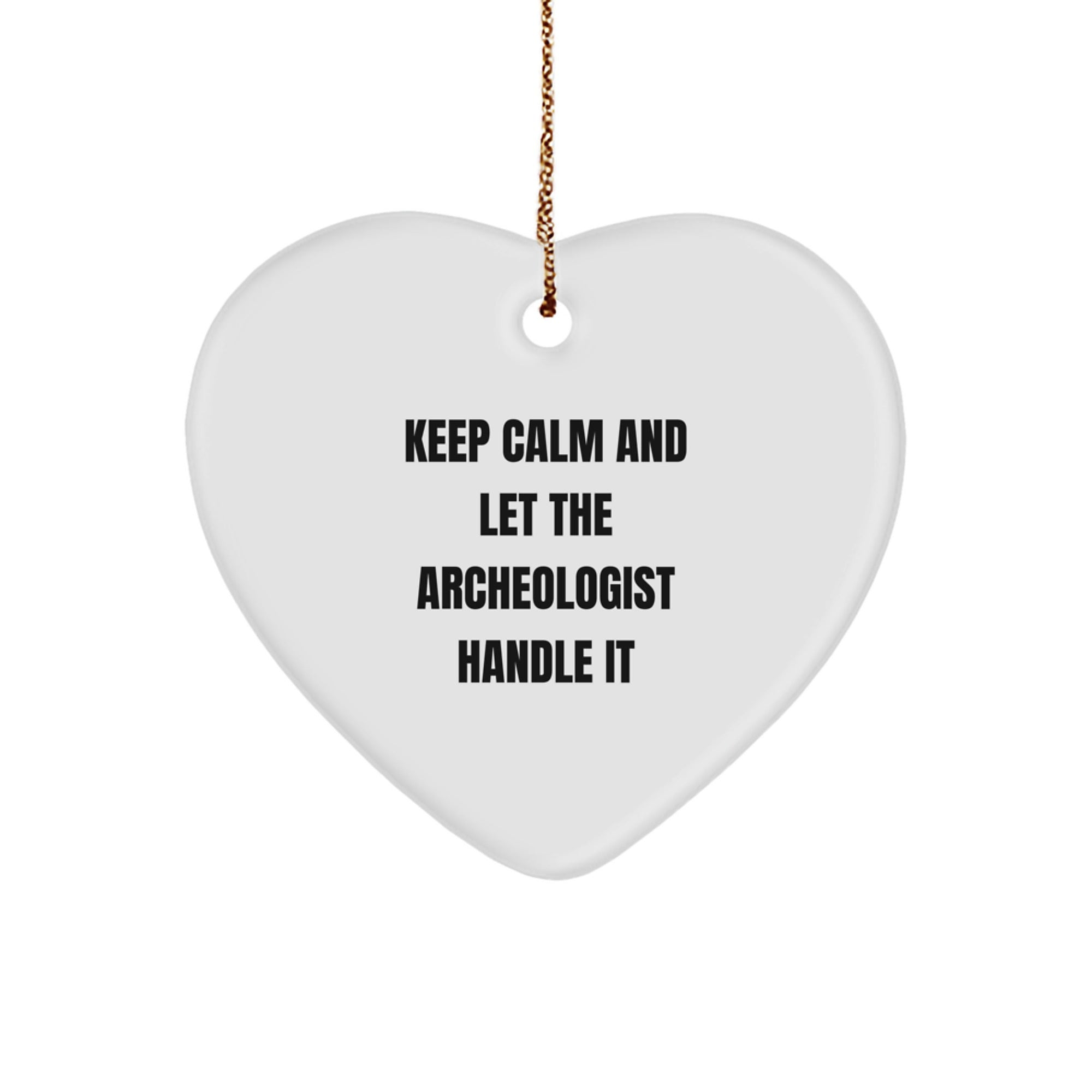 Funny Archeologist Heart Ornament Gifts from Men to Women Coworkers Family Christmas Unique Gifts