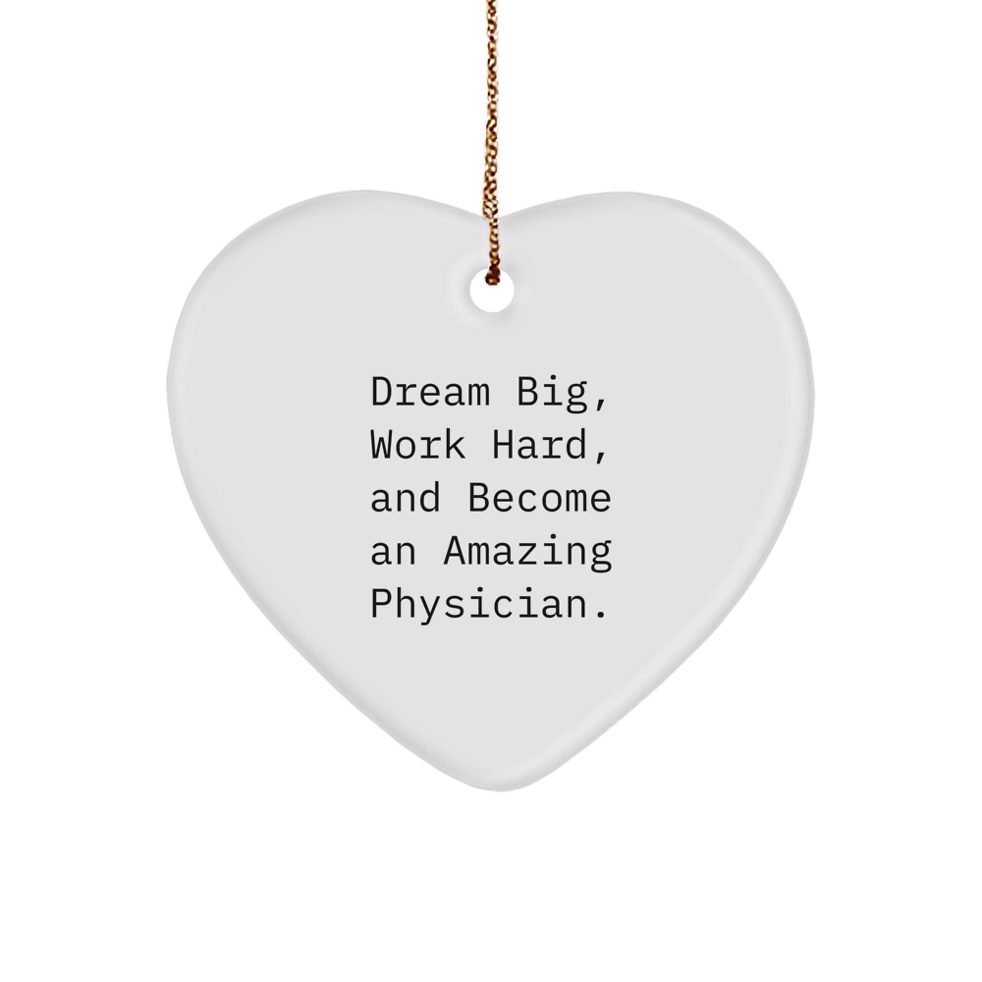 Funny Inspirational Gifts from Family to Physician Friends for Christmas Unique Heart Ornament