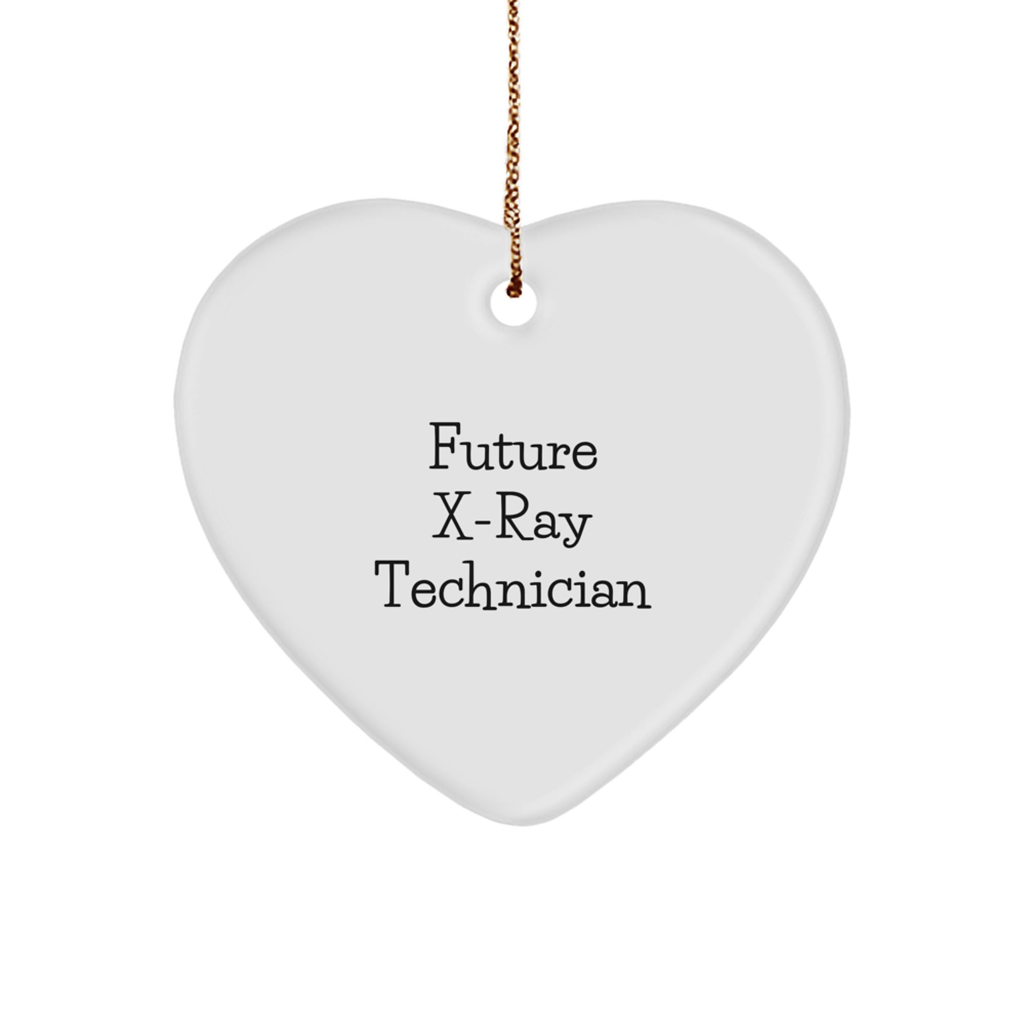 Funny Quote Gifts for X-Ray Technician, Heart Ornament, Christmas Unique Gifts from Friends, Family
