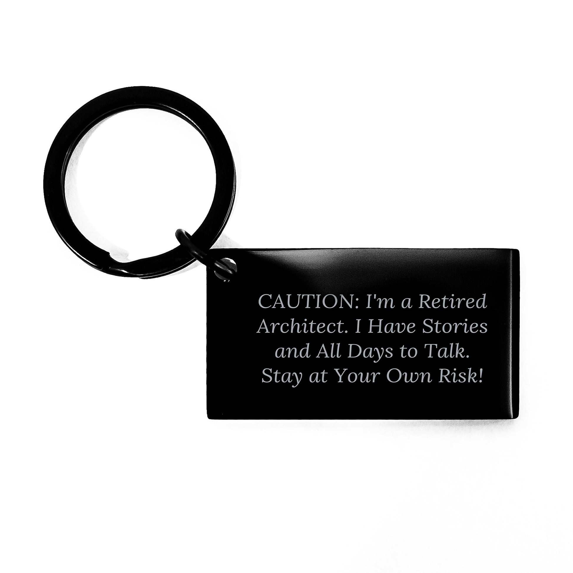 Architect Keychain Quote Funny Gifts from Friends for Men Birthday Unique - Image 1
