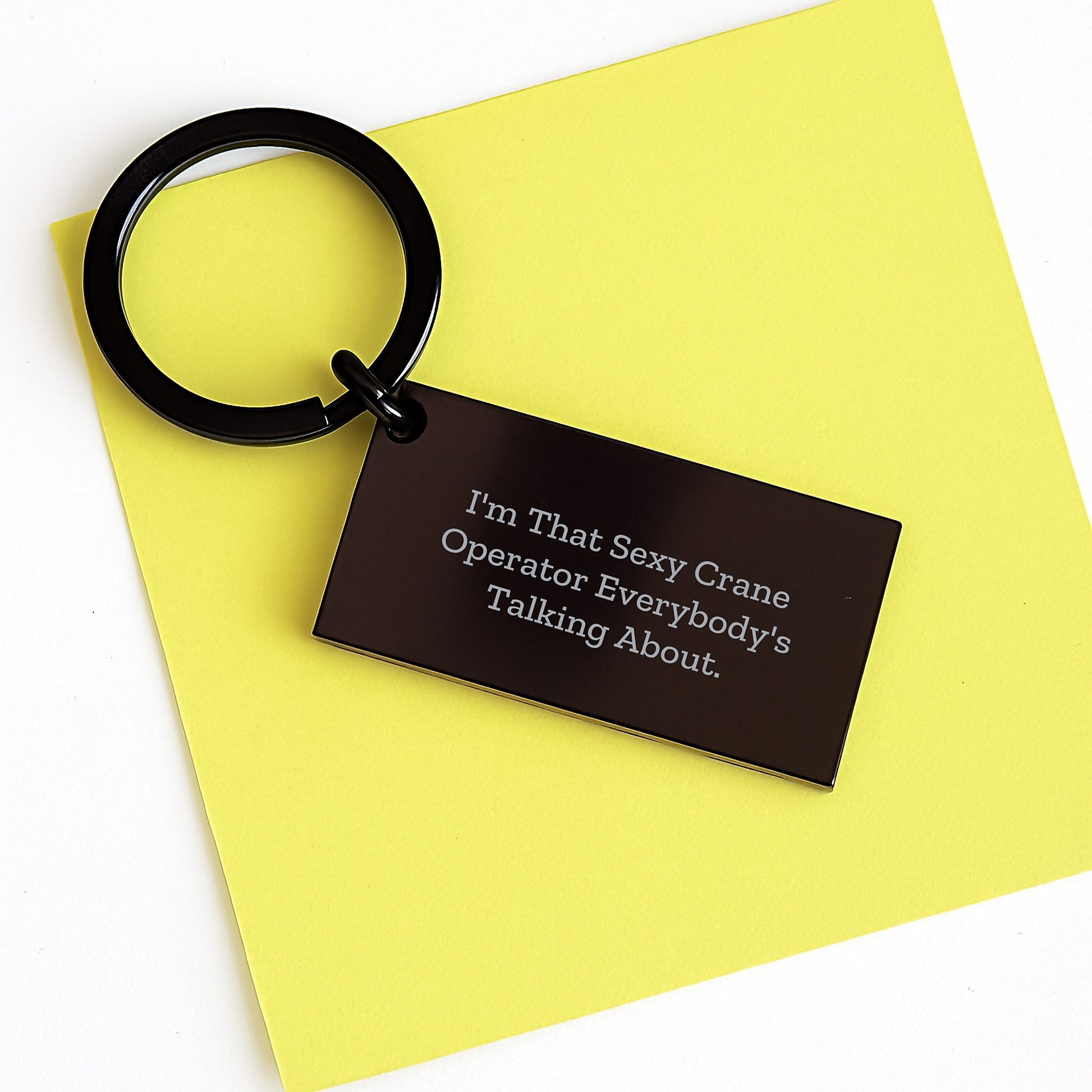 Sexy Crane Operator Keychain Gifts for Men Friends Coworkers Family - Inspirational Keychain for Graduation - Image 3