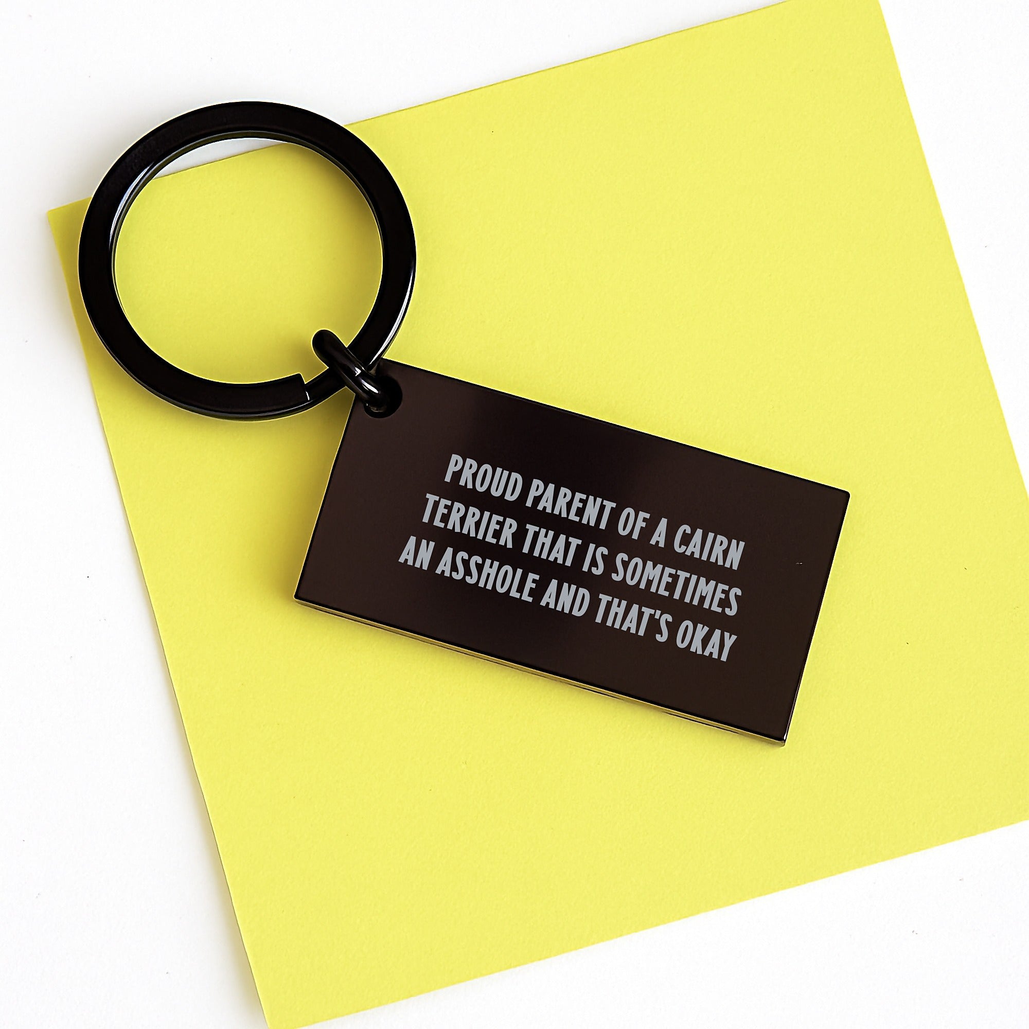 Birthday Gift Keychain Present for Her – Proud Parent Of A Cairn Terrier - Image 3