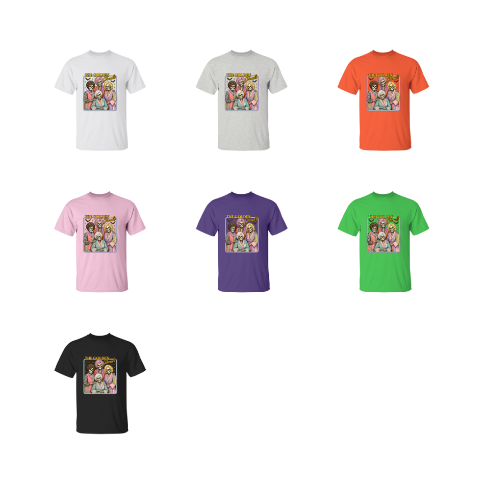 The Golden Ghouls Shirt - Halloween Graphic Tee, Spooky Season T-Shirt