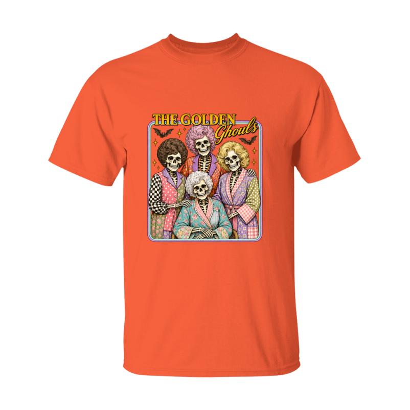 The Golden Ghouls Shirt - Halloween Graphic Tee, Spooky Season T-Shirt