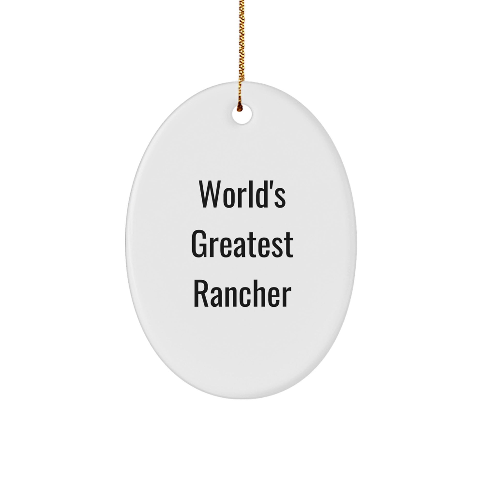Rancher Keepsake Christmas Ornament for Him Gift
