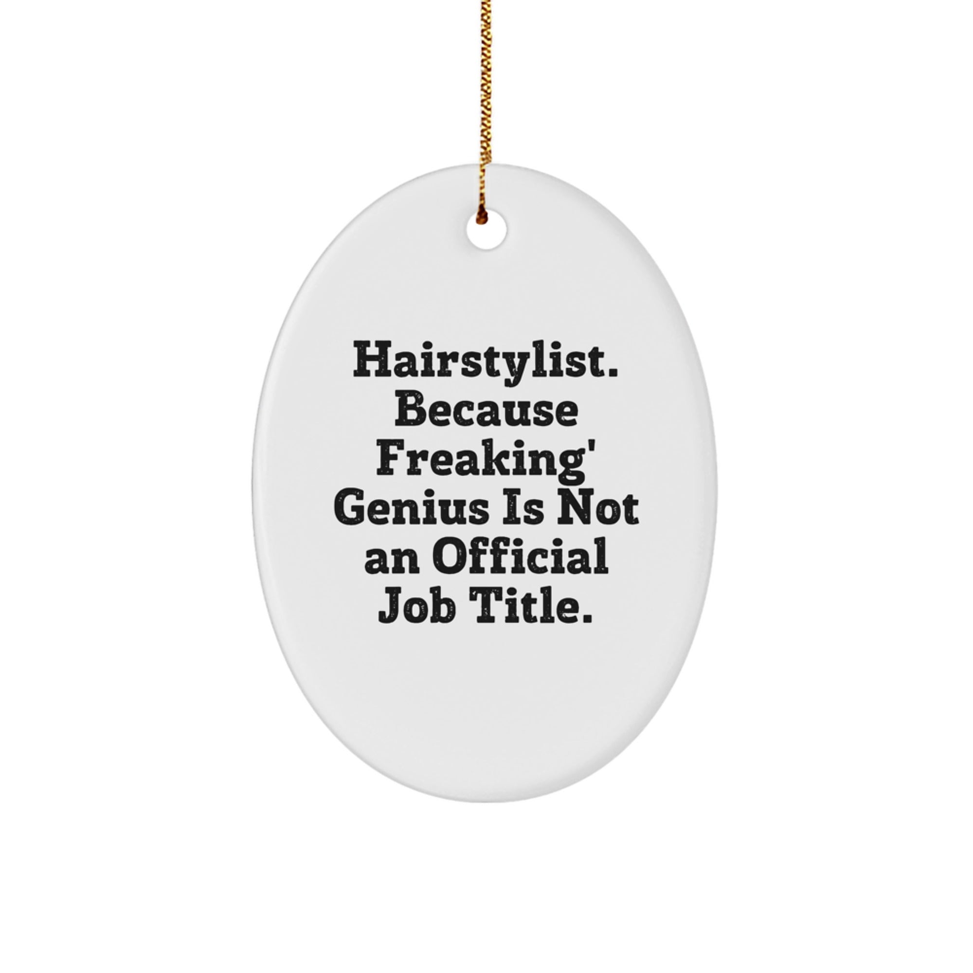 Hairstylist Keepsake Christmas Ornament for Him Premium Bright Gift