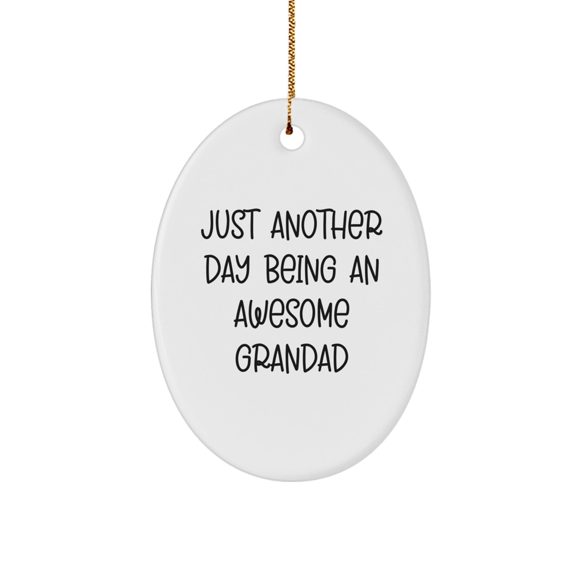Grandad Bright Treasure Oval Ornament for Family Christmas Gift