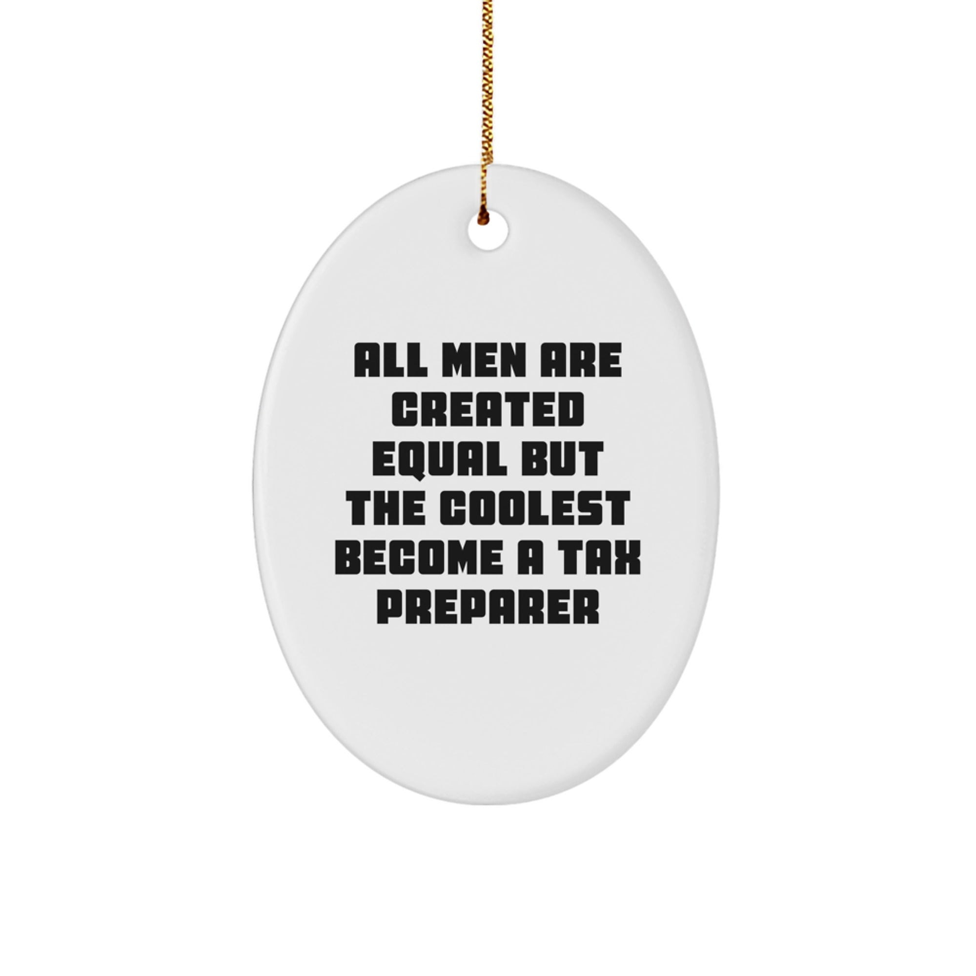 Tax Preparer Keepsake Christmas Ornament for Him Gift