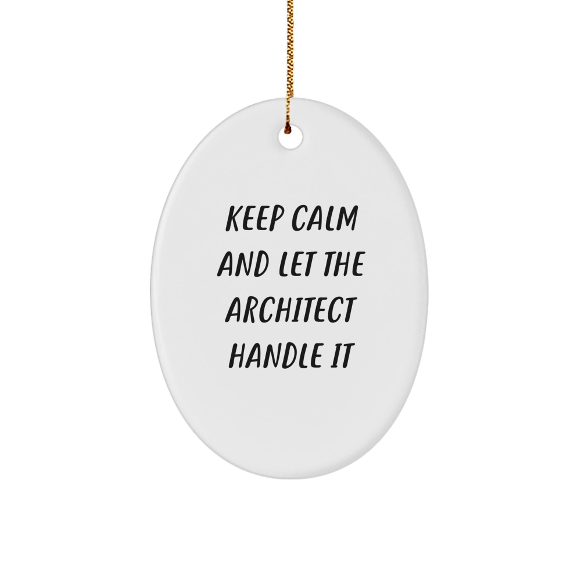 Funny Architect Oval Ornament Gifts from Men, Christmas Unique Gifts for Architect Women, Friends, Coworkers, Family