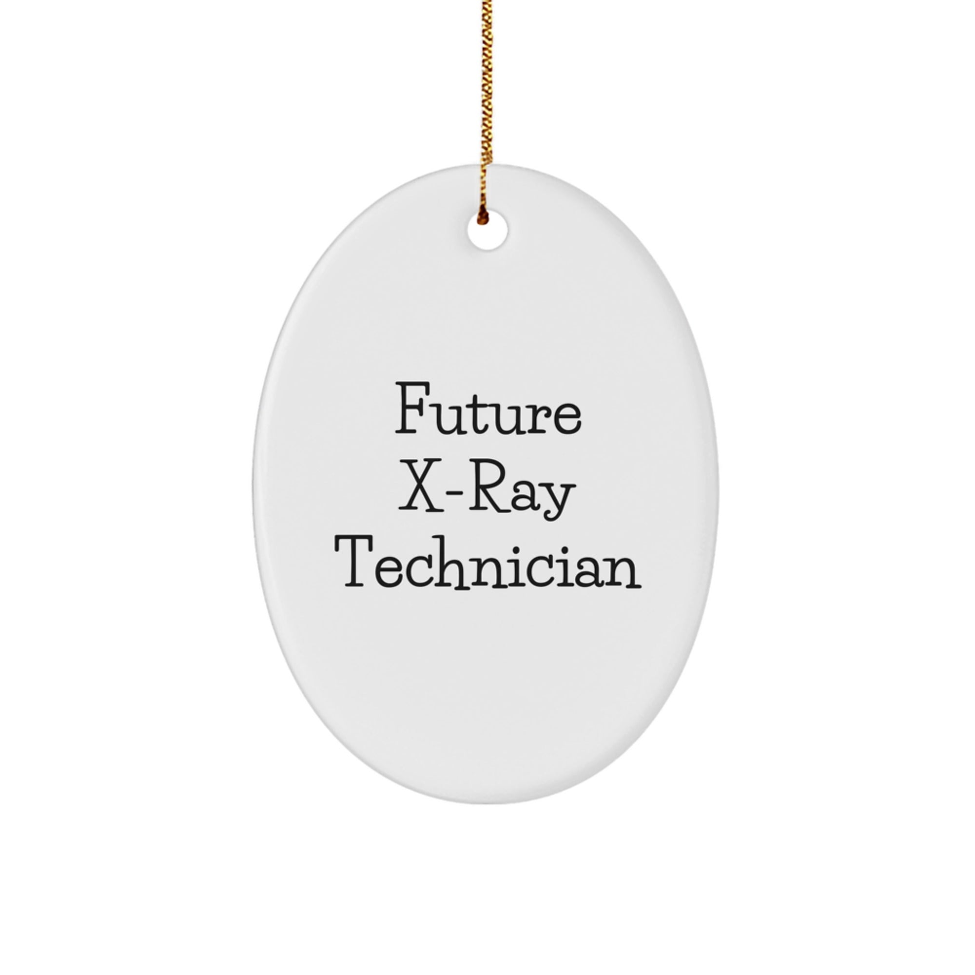Funny X-Ray Technician Oval Ornament Gifts from Friends for Future X-ray Technician Christmas Unique Gifts