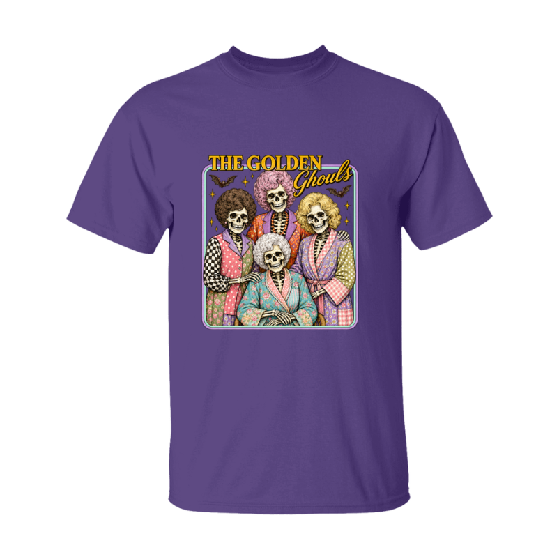 The Golden Ghouls Shirt - Halloween Graphic Tee, Spooky Season T-Shirt
