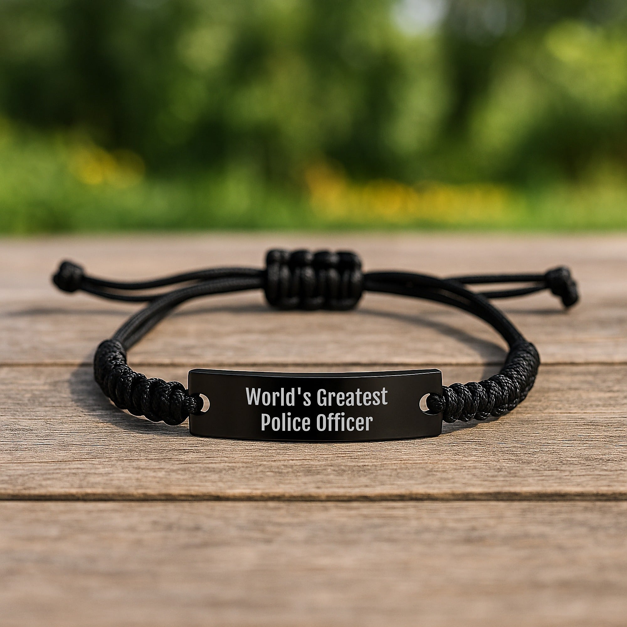 Funny Police Officer Rope Bracelet Gifts from Family to Men Graduation Unique Gifts for Police Officer - Image 2