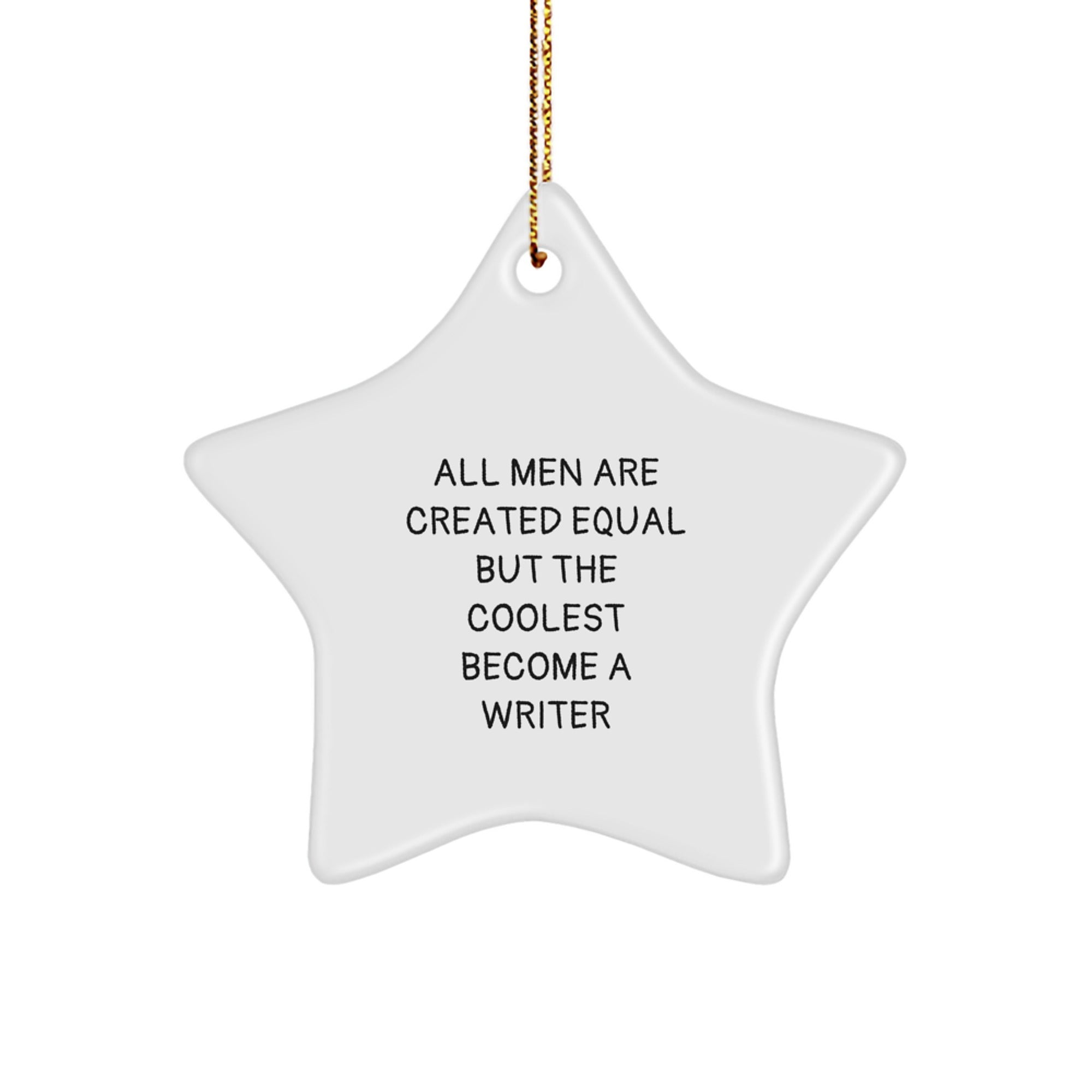 Writer Star Ornament for Kids Favorite Surprise Christmas Gift